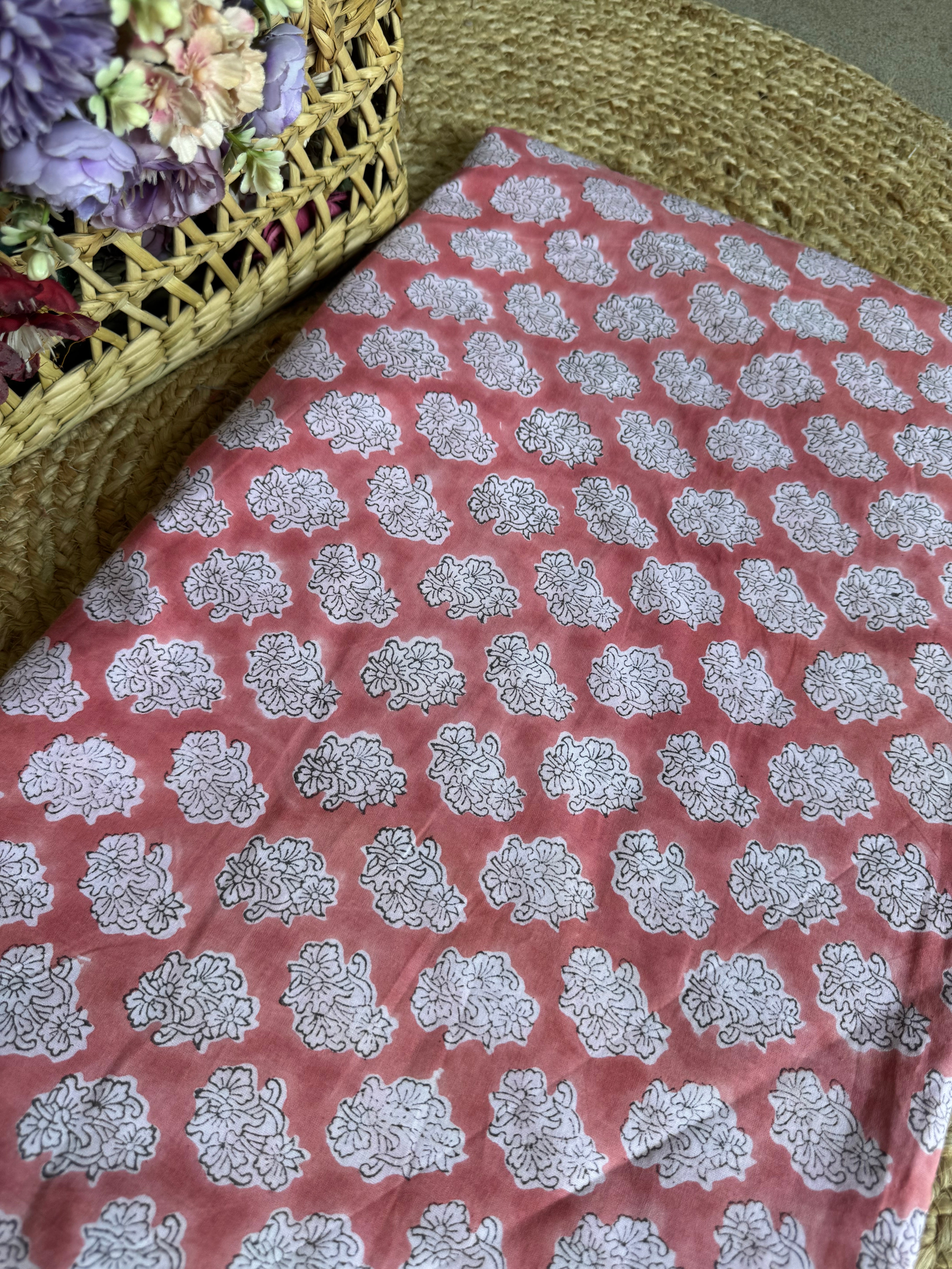 HAND BLOCK PRINTED COTTON FABRIC