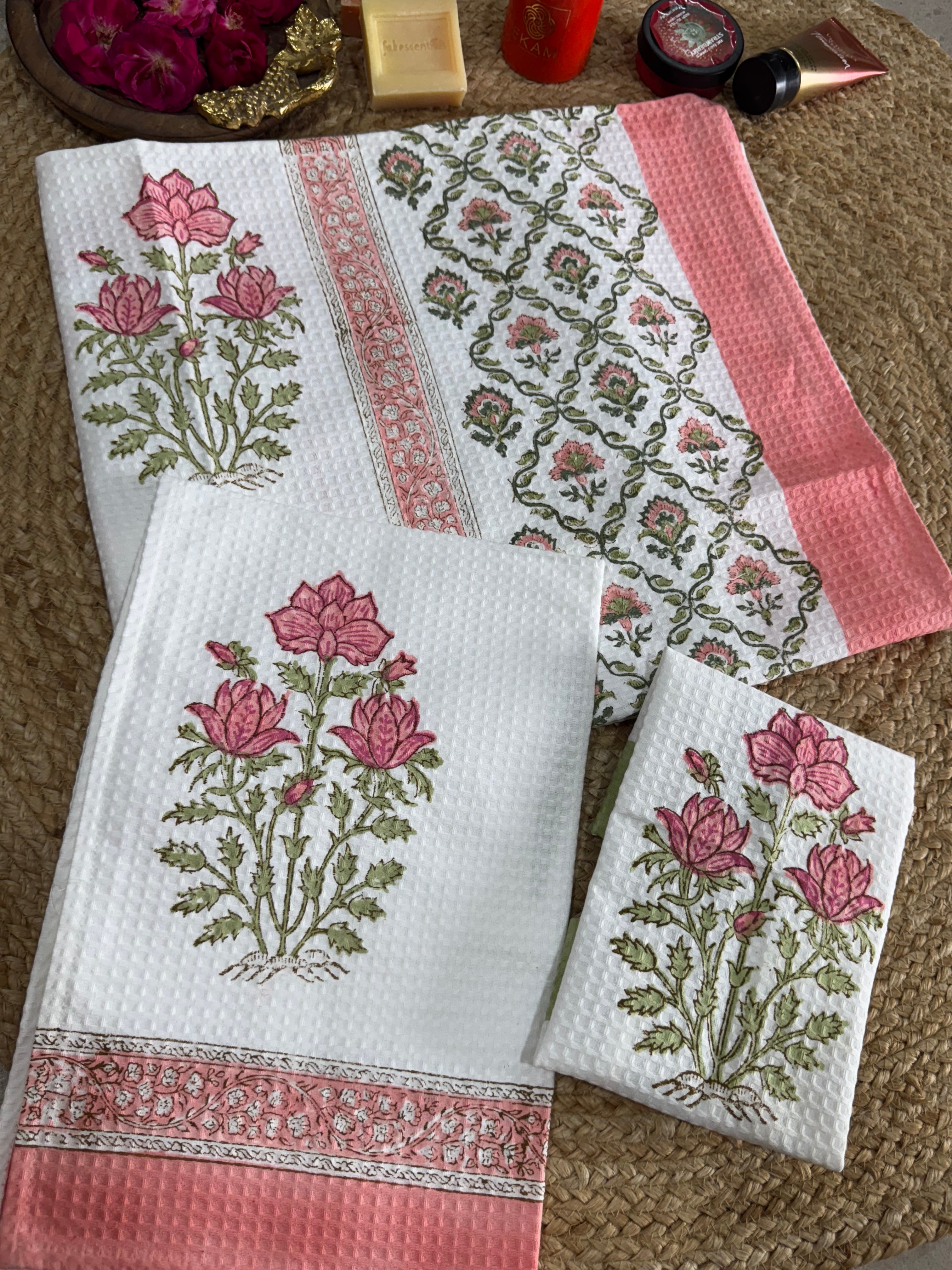 HANDBLOCK PRINTED BODY / HAND TOWEL / NAPKIN