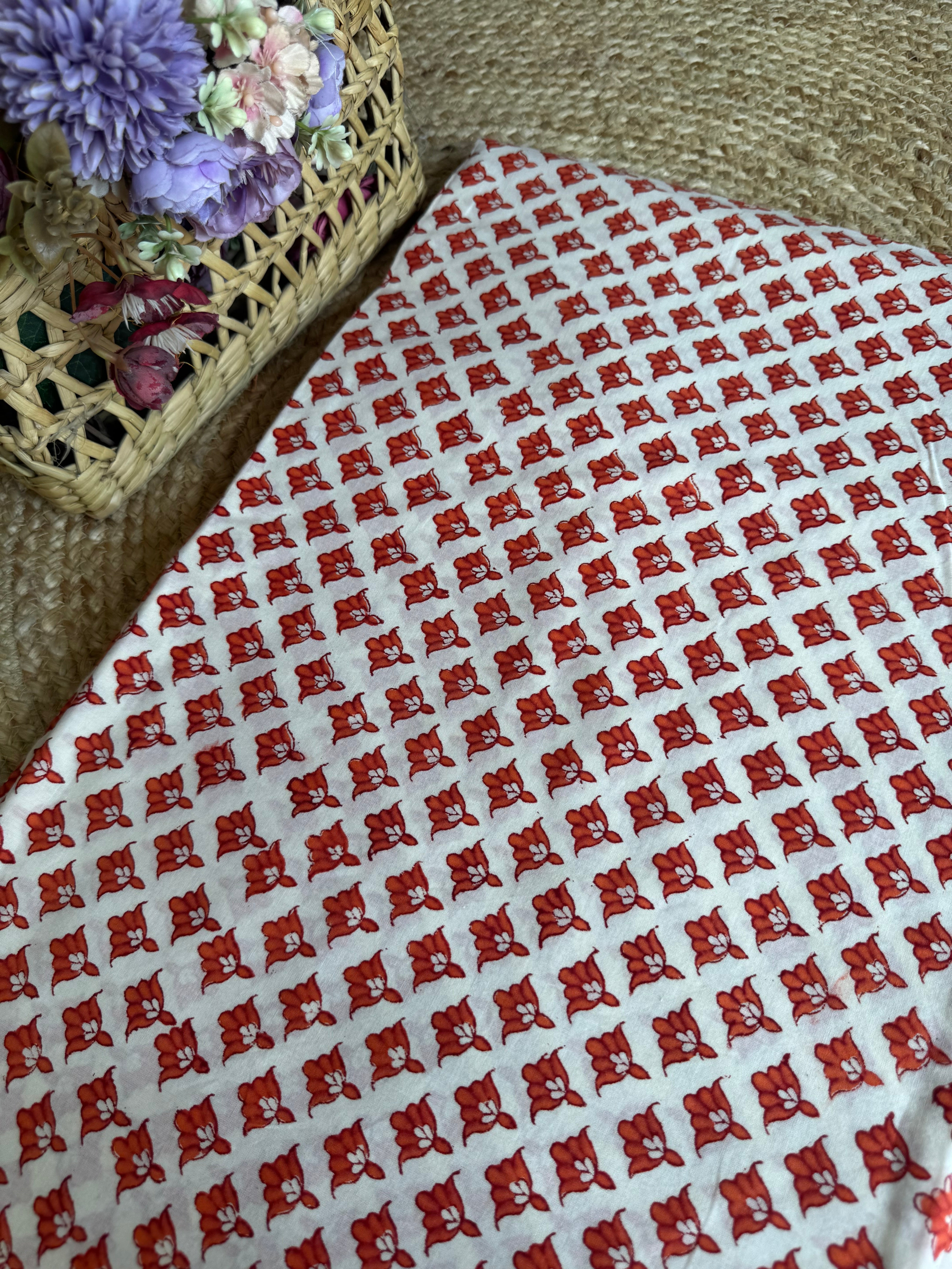HAND BLOCK PRINTED COTTON FABRIC