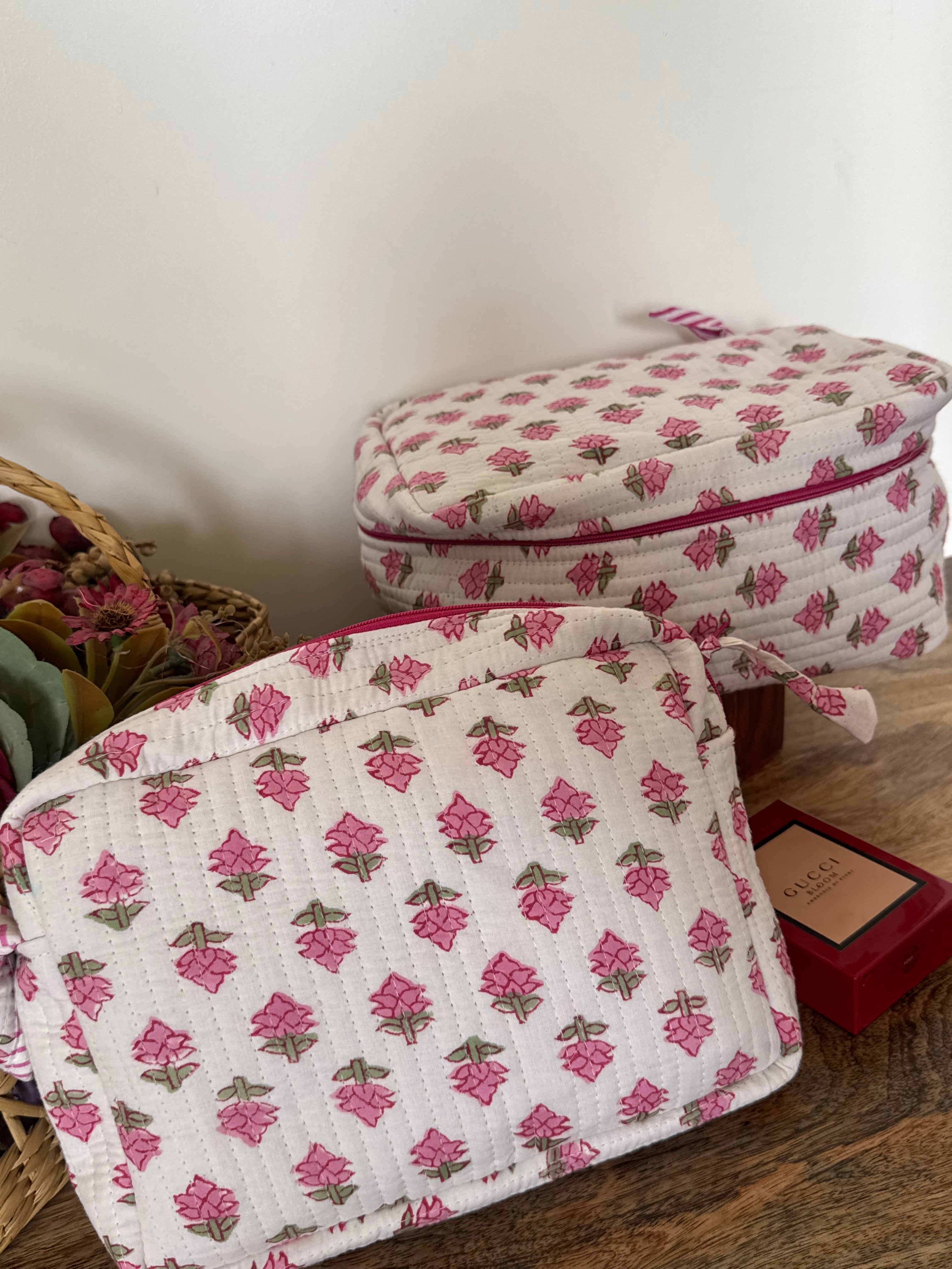 VANITY BAG & TRAVEL POUCH COMBO SET