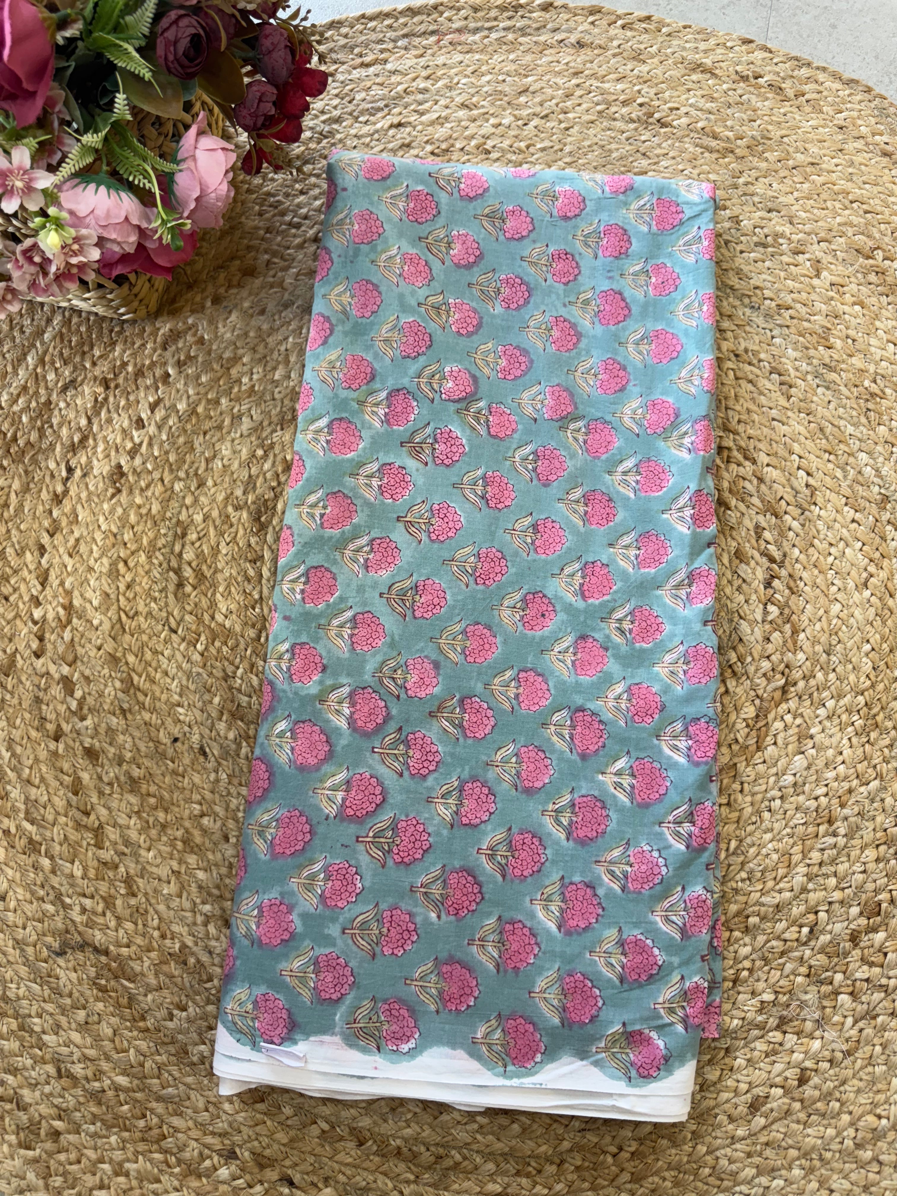 HAND BLOCK PRINTED COTTON FABRIC