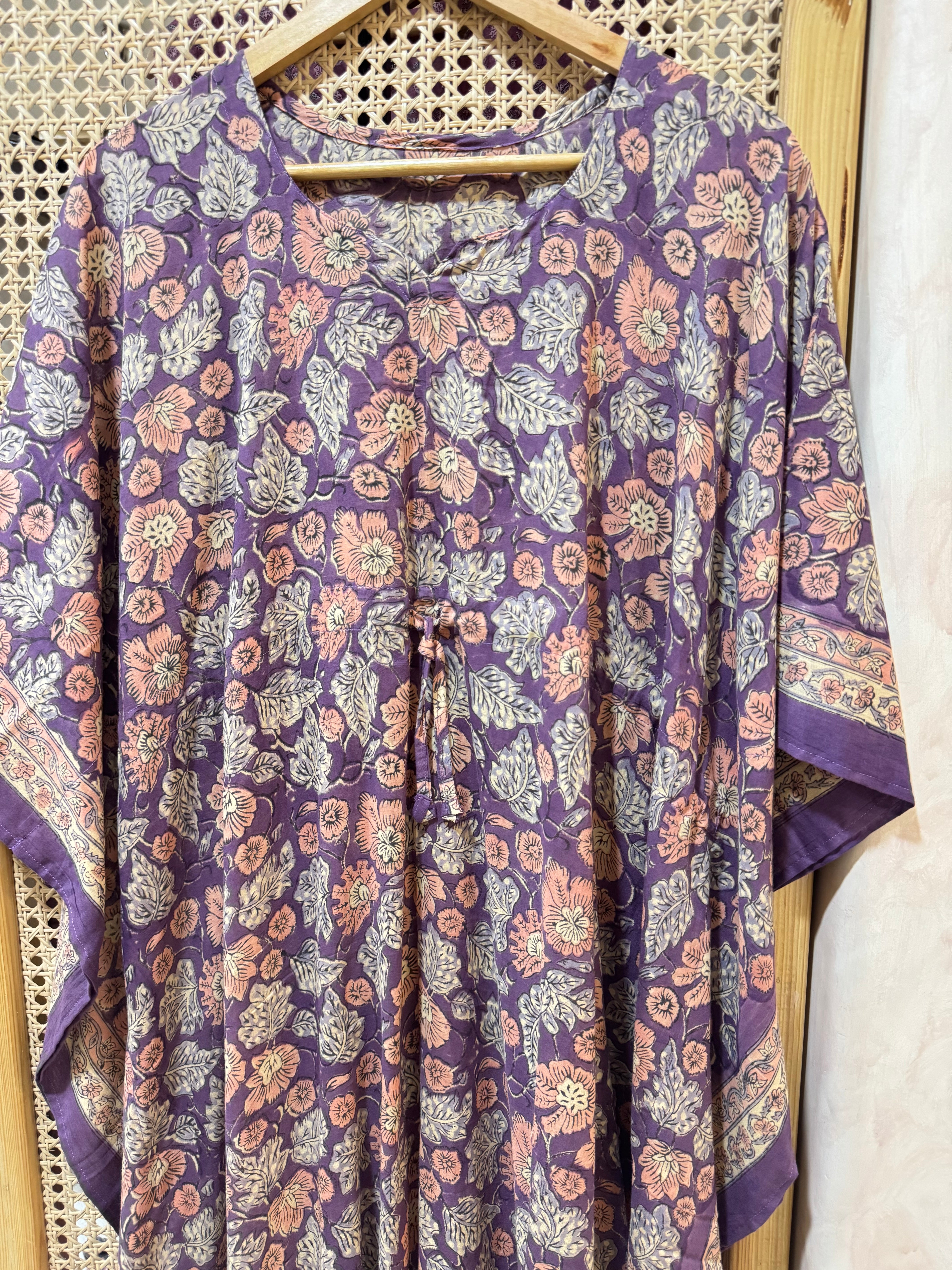 HANDBLOCK PRINTED LONG KAFTAN
