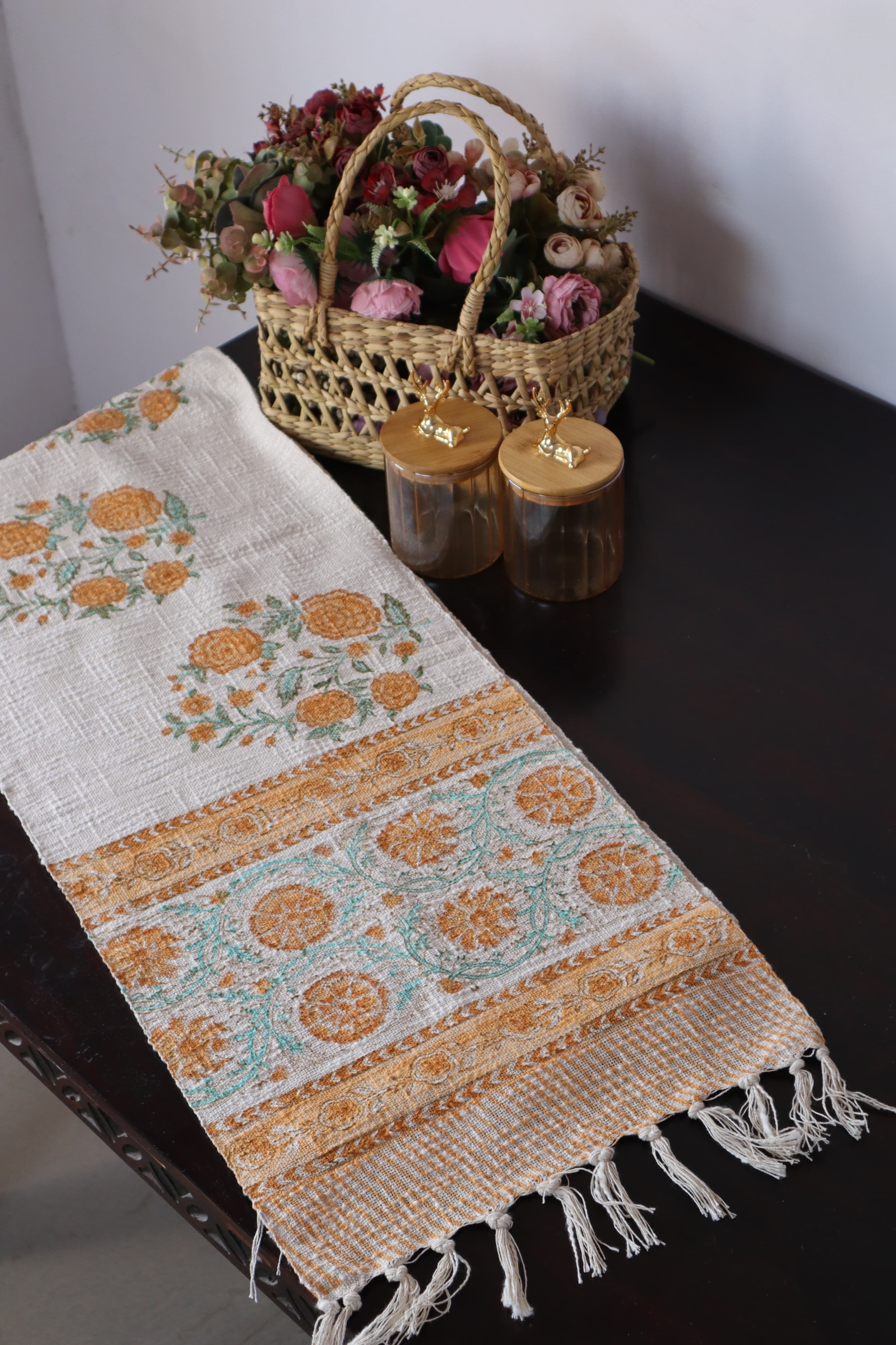 HAND BLOCK PRINTED TABLE RUNNER