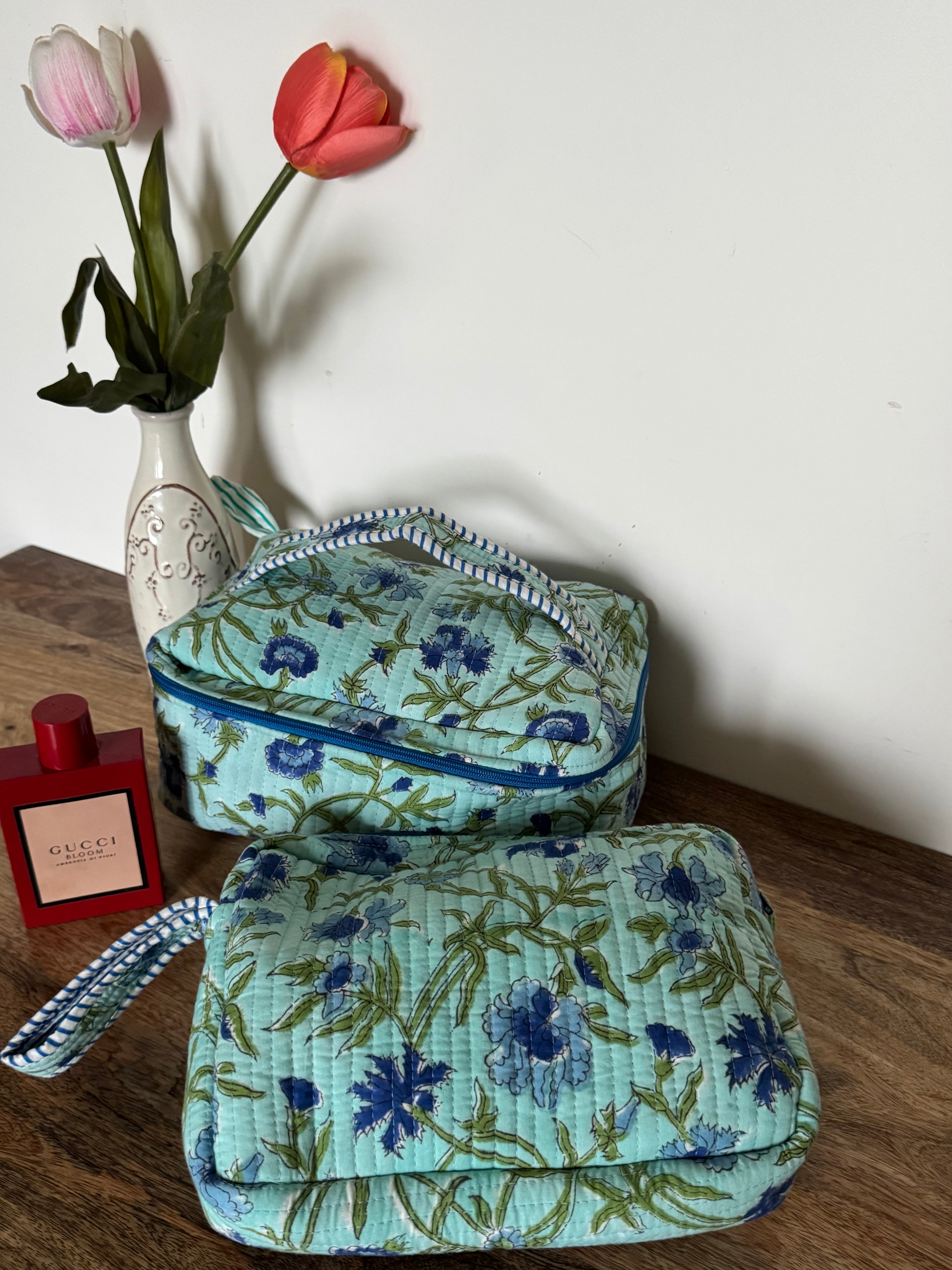 VANITY BAG & TRAVEL POUCH COMBO SET