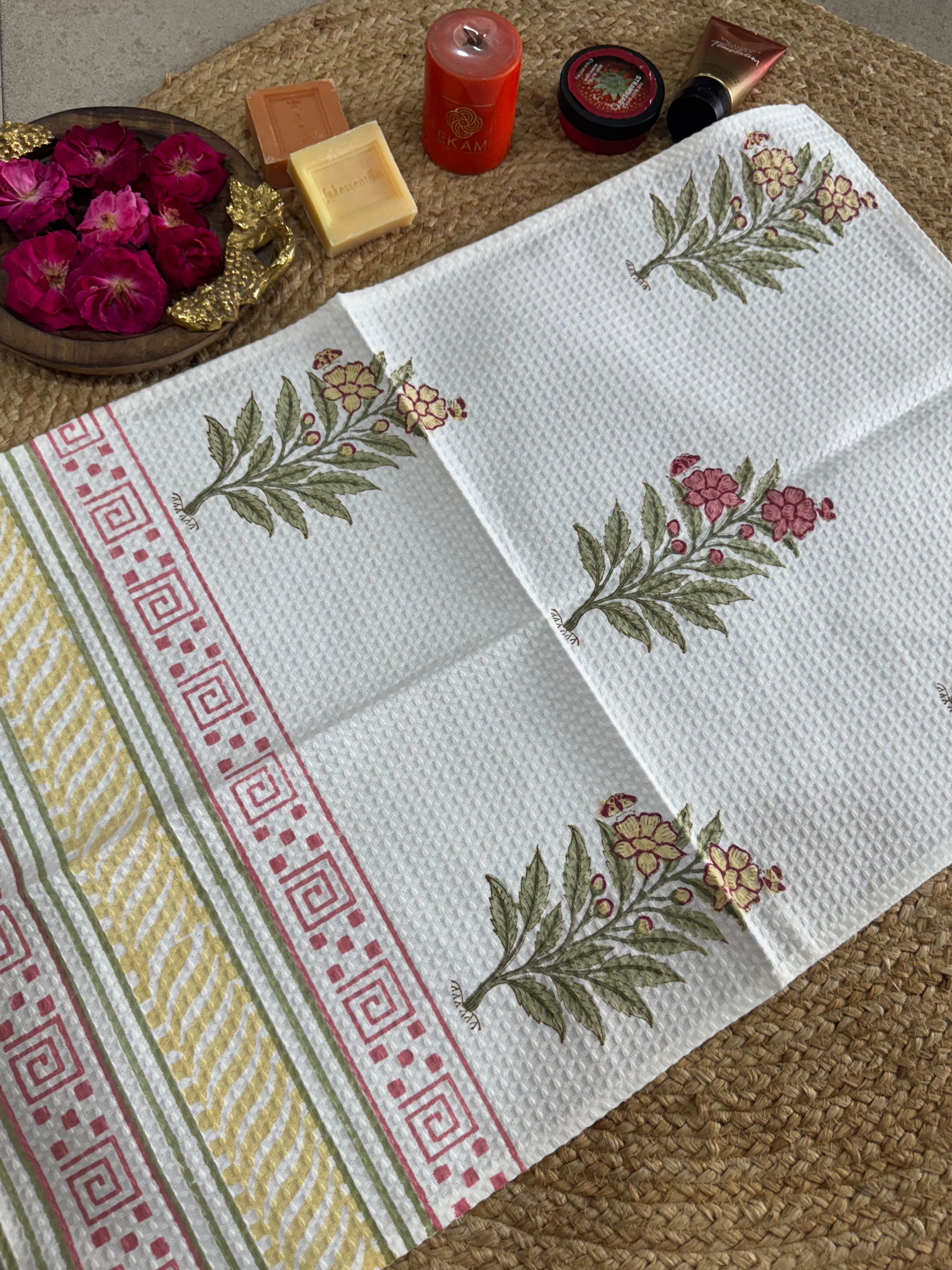 HANDBLOCK PRINTED BODY / HAND TOWEL / NAPKIN