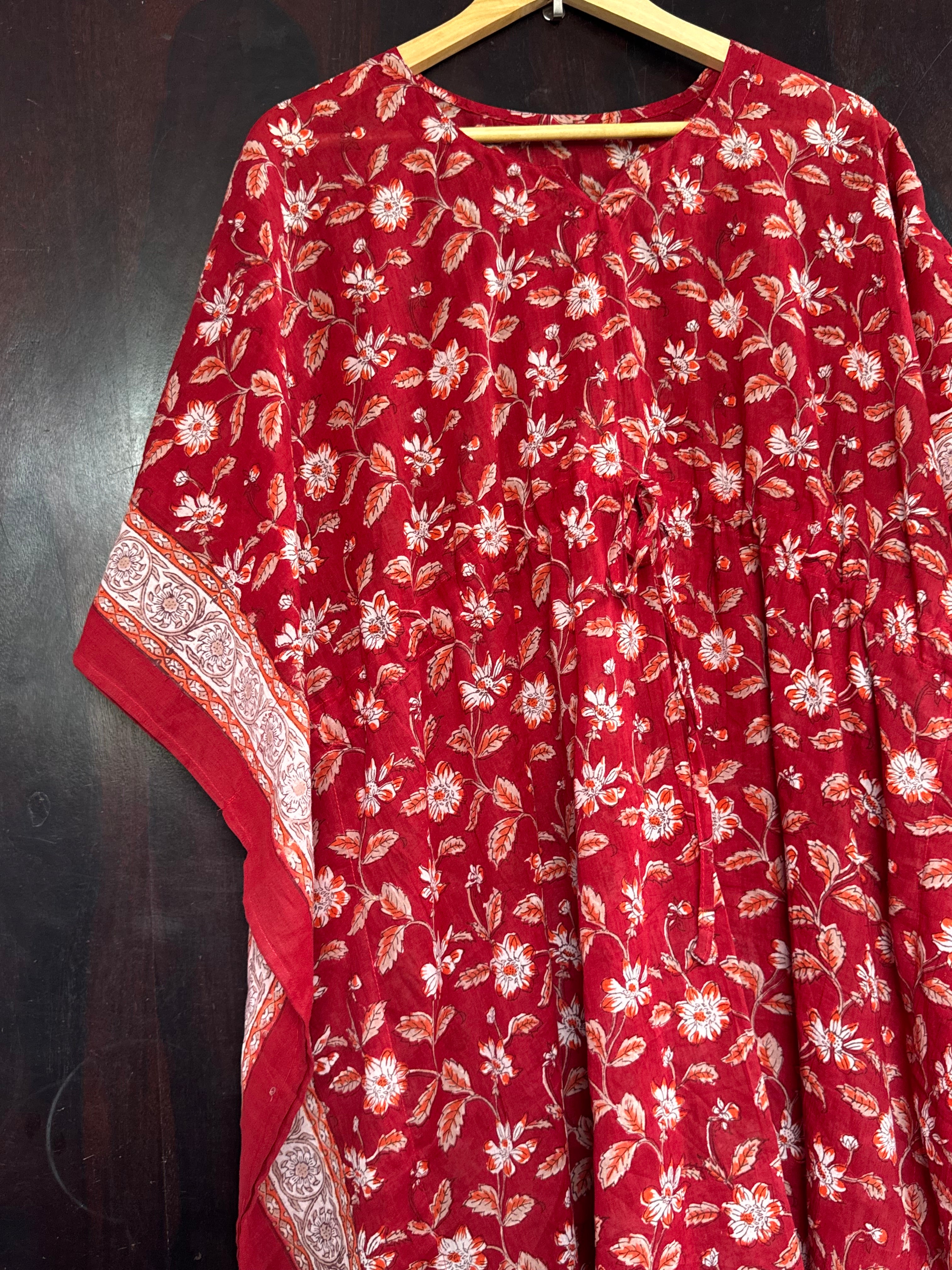 HANDBLOCK PRINTED LONG KAFTAN