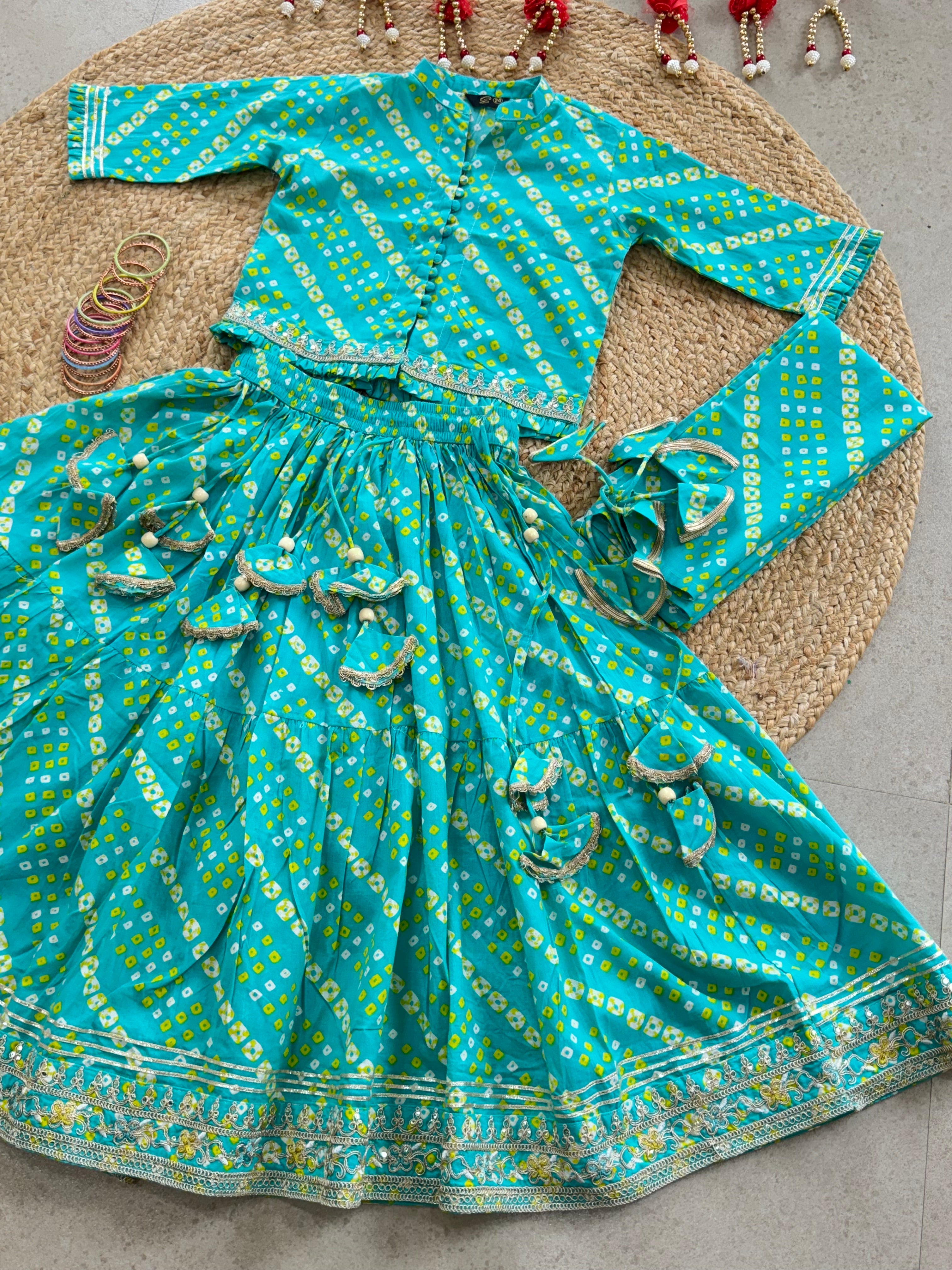 LEHENGA CHOLI DUPATTA SET ( 5 to 11 years)