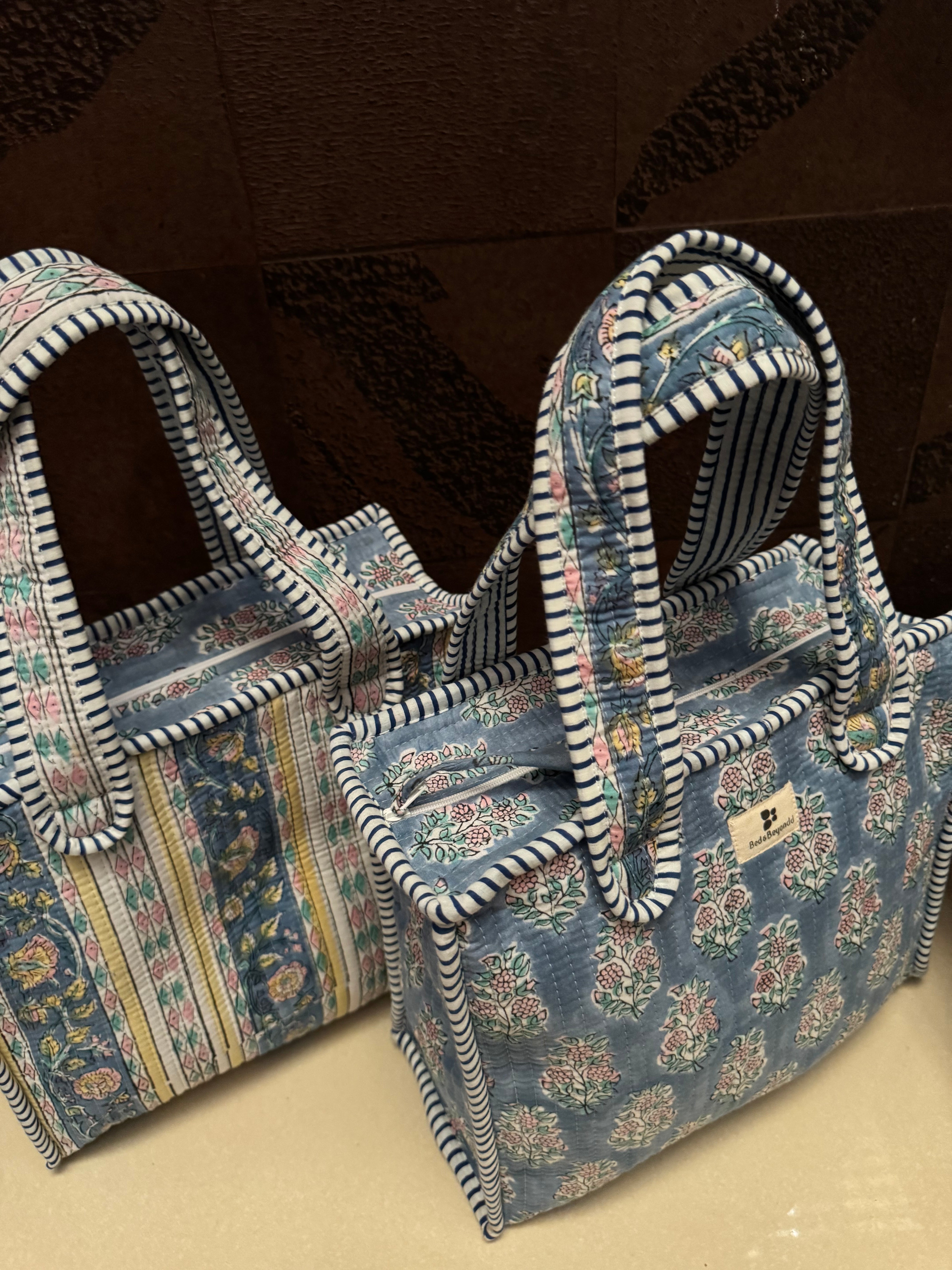 MINI TOTE BAG WITH ZIP (TWO SIDED PRINT)