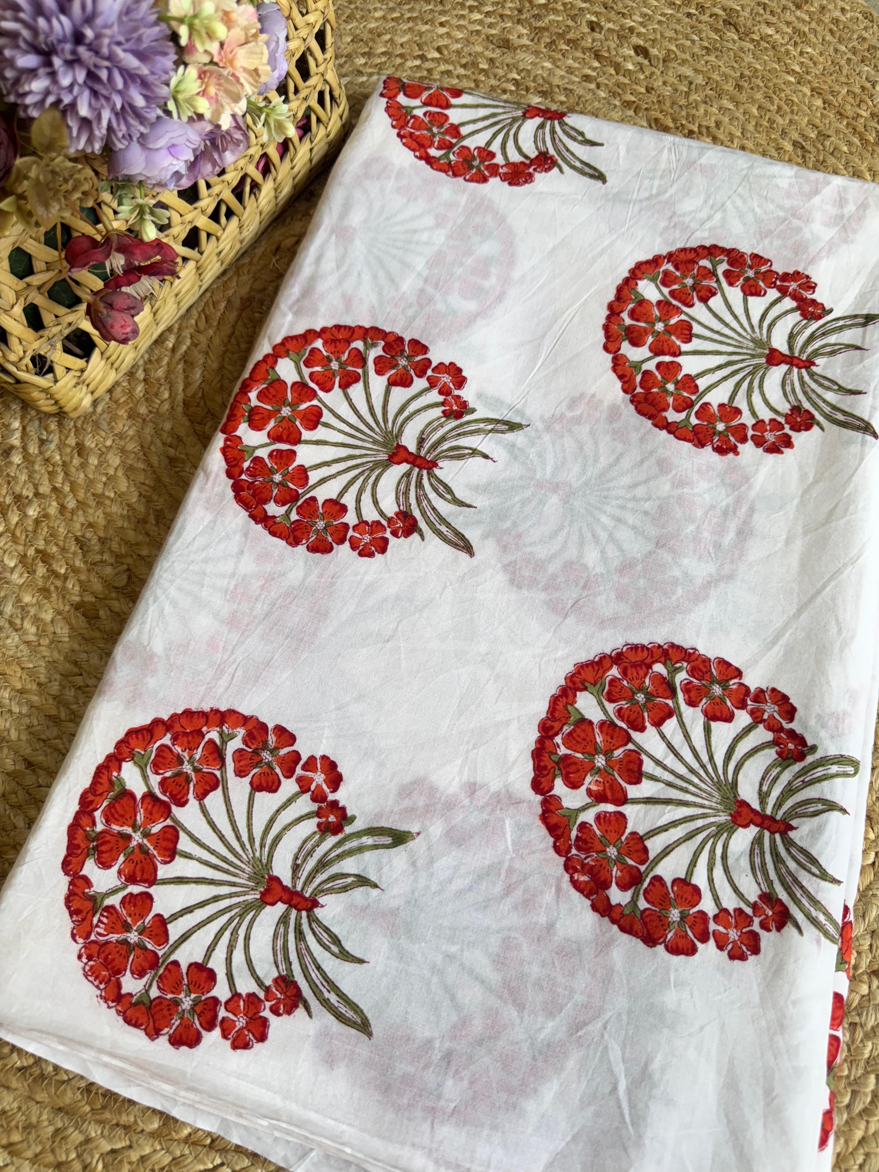 HAND BLOCK PRINTED COTTON FABRIC