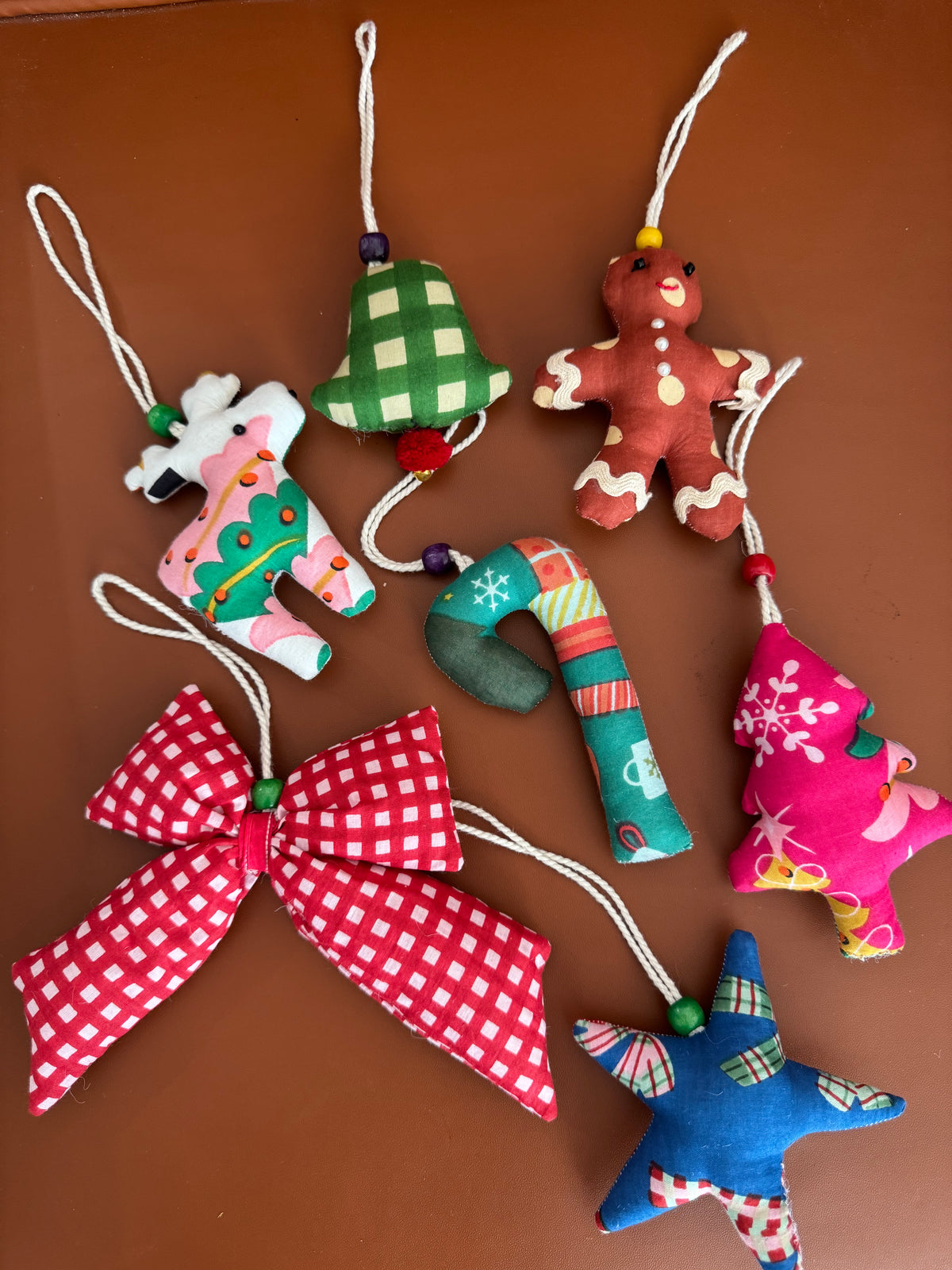 FABRIC CHRISTMAS CHARMS