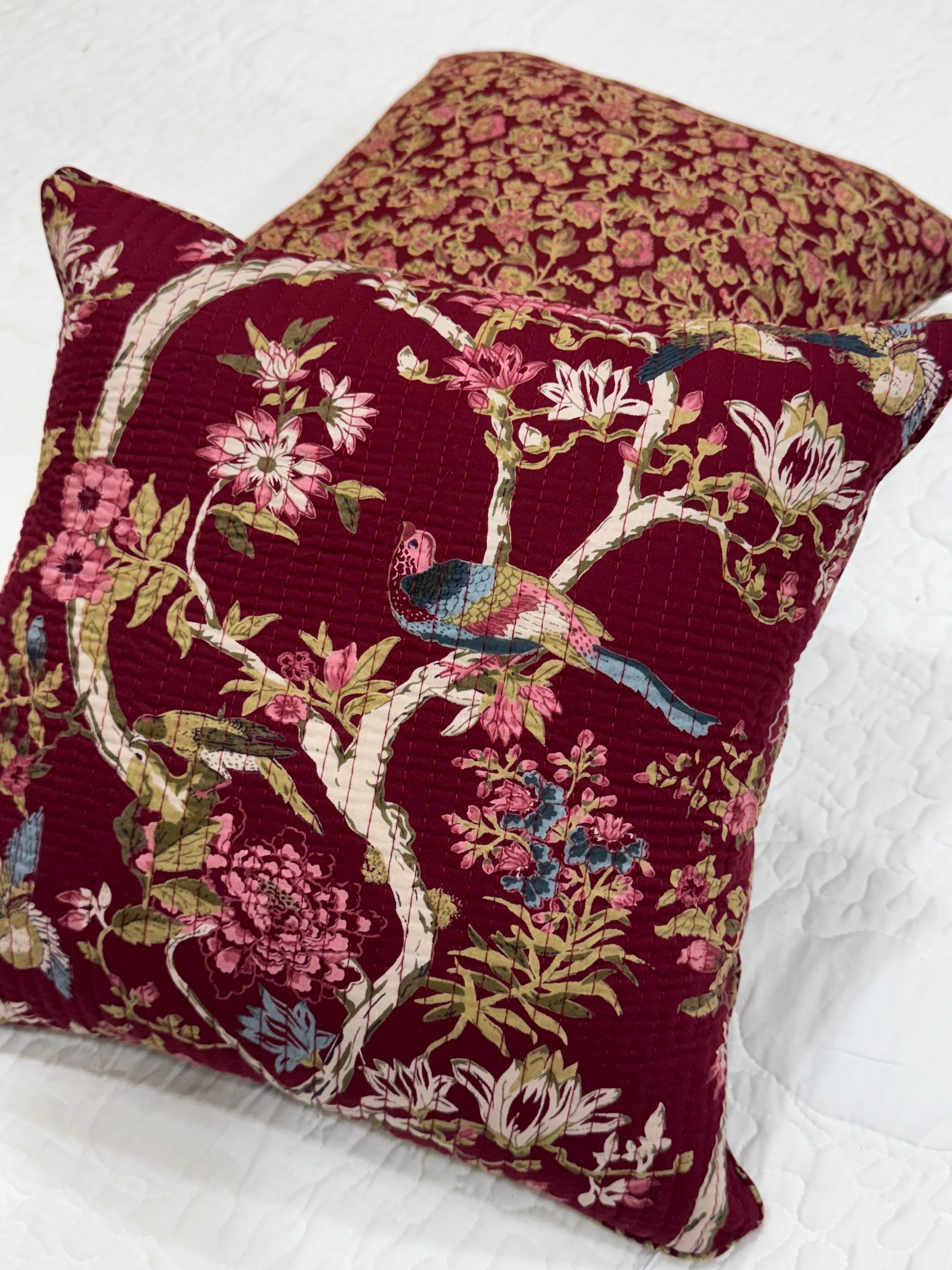 KANAK - SINGLE PIECE QUILTED 16 BY 16 INCHES CUSHION COVER