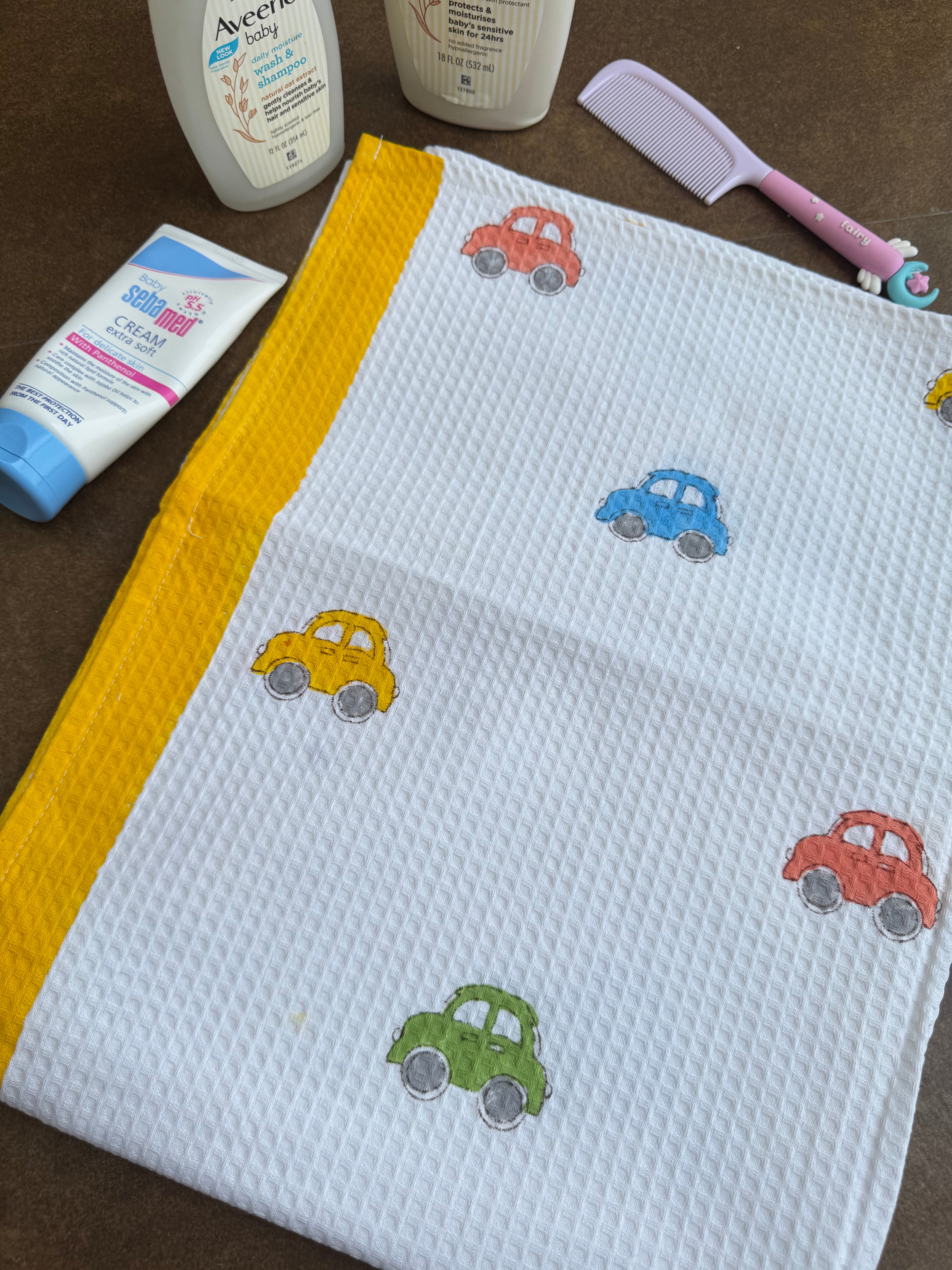 HAND BLOCK PRINTED KIDS BATH TOWEL
