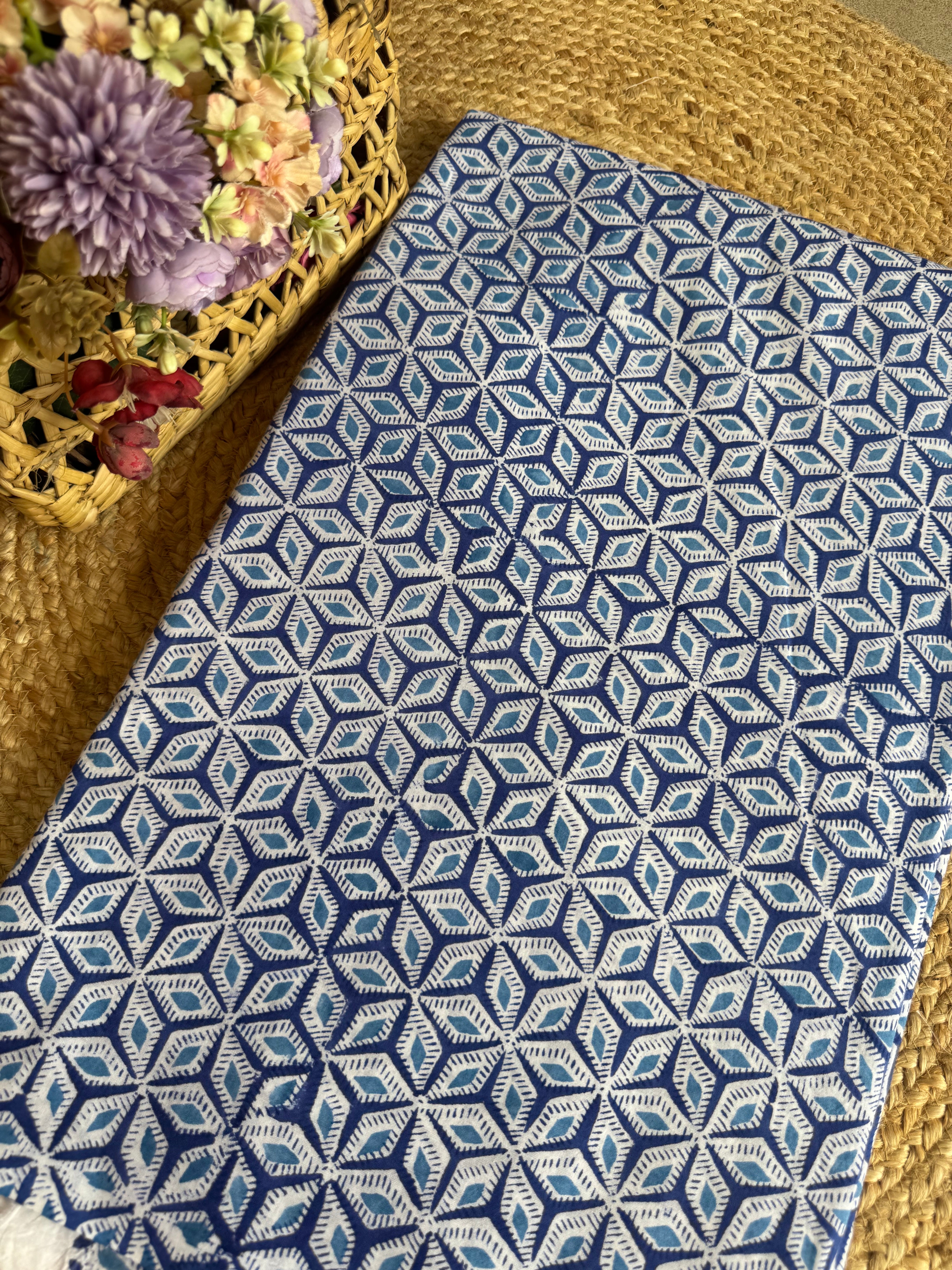 HAND BLOCK PRINTED COTTON FABRIC