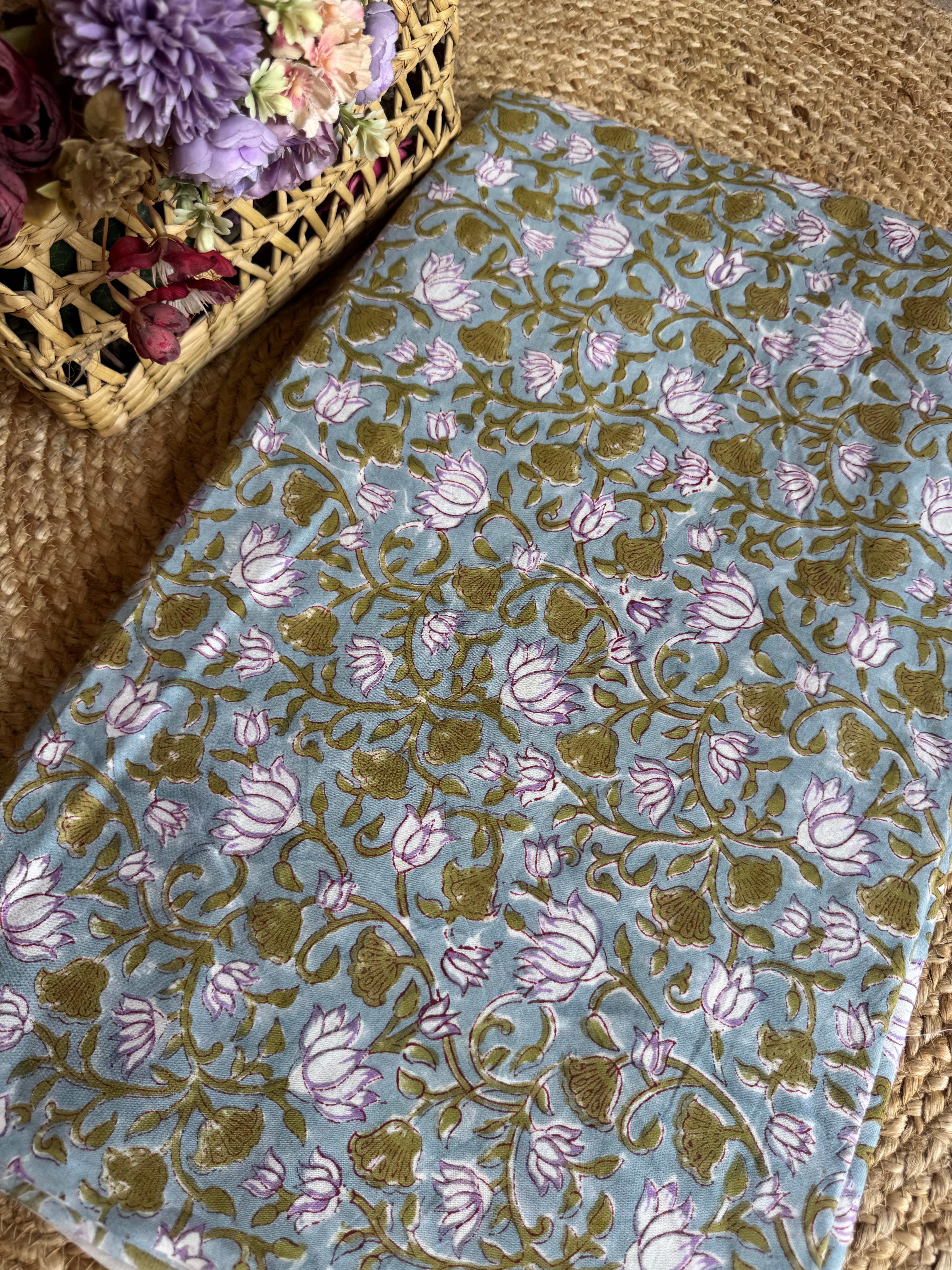 HAND BLOCK PRINTED COTTON FABRIC