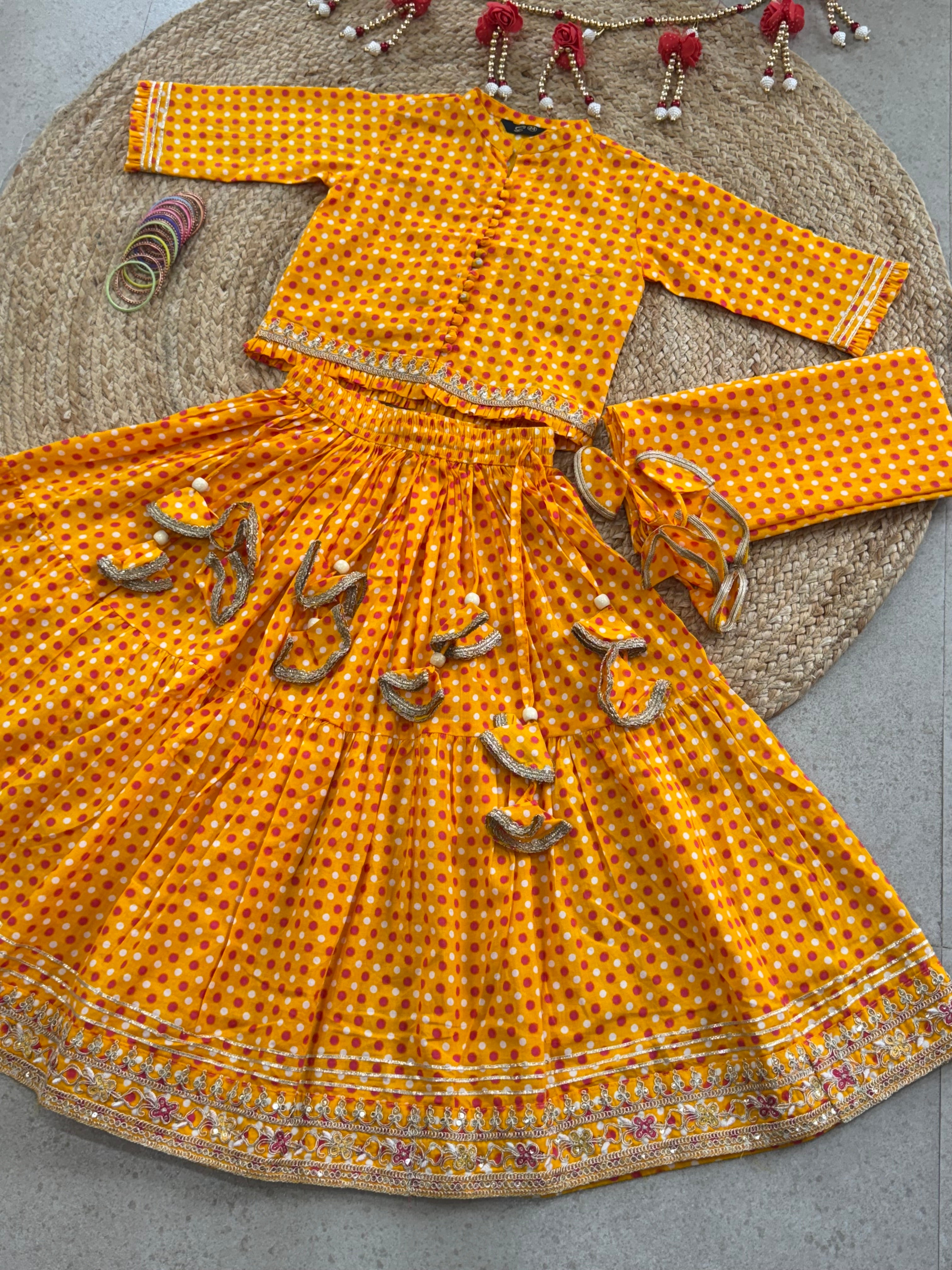 LEHENGA CHOLI DUPATTA SET ( 5 to 11 years)