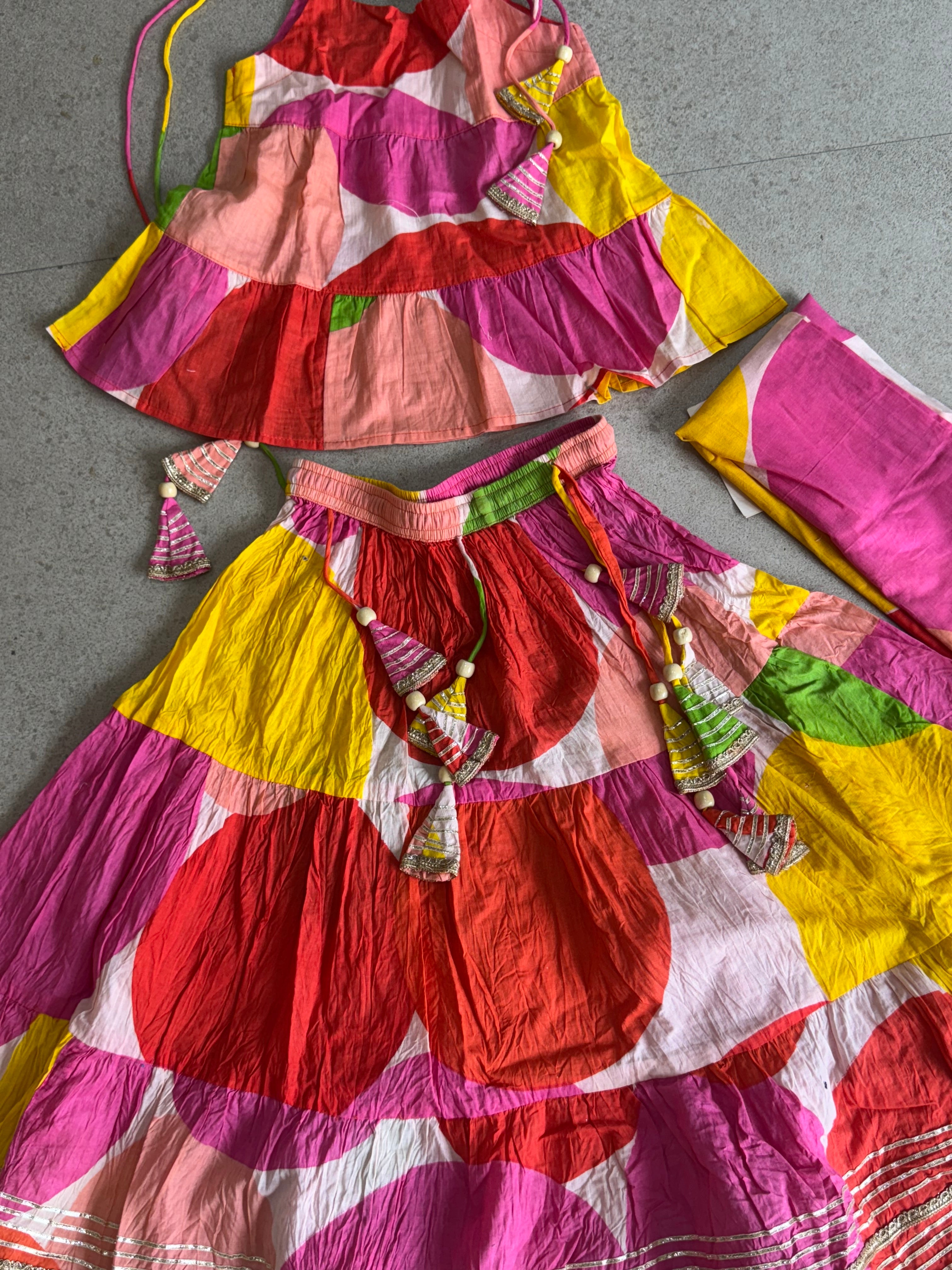 LEHENGA CHOLI DUPATTA SET ( 5 to 11 years)