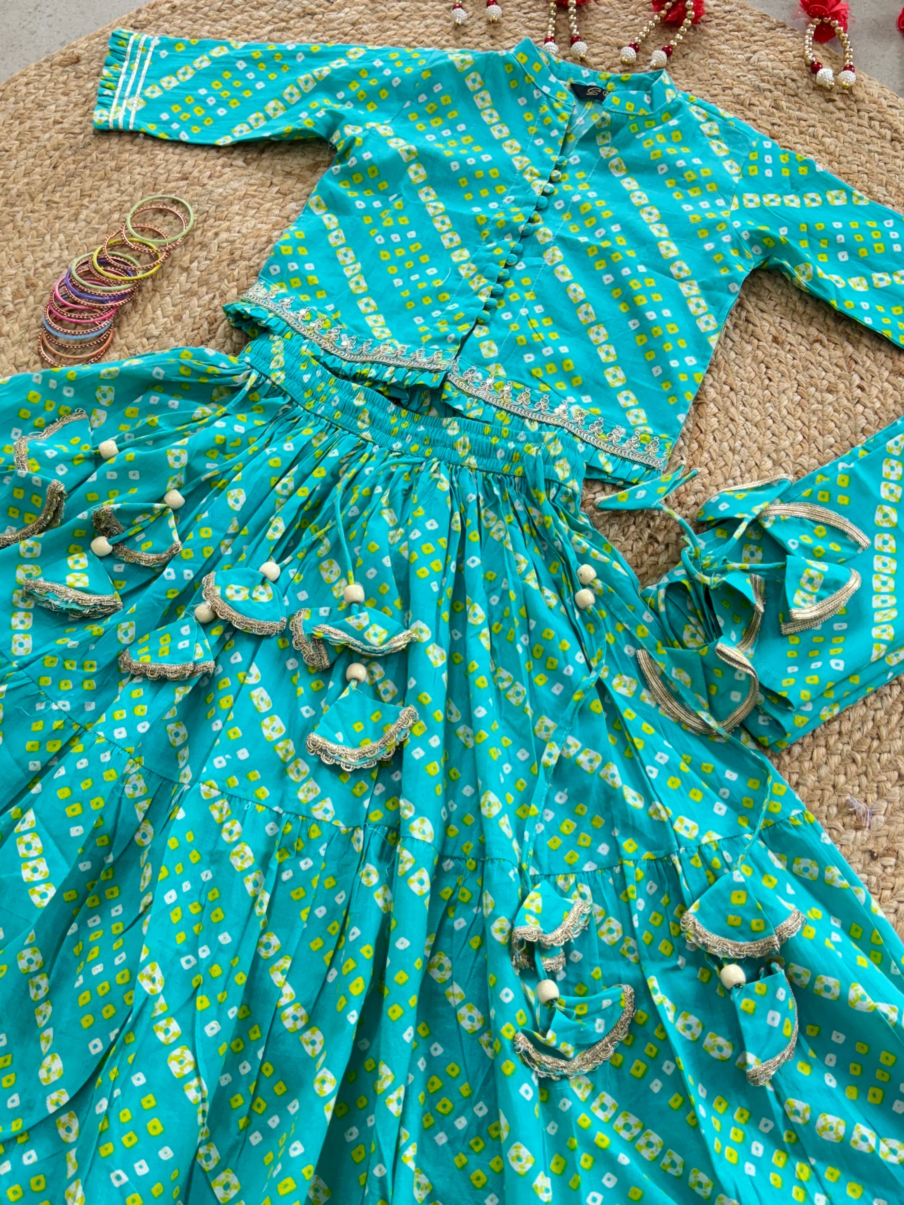 LEHENGA CHOLI DUPATTA SET ( 5 to 11 years)