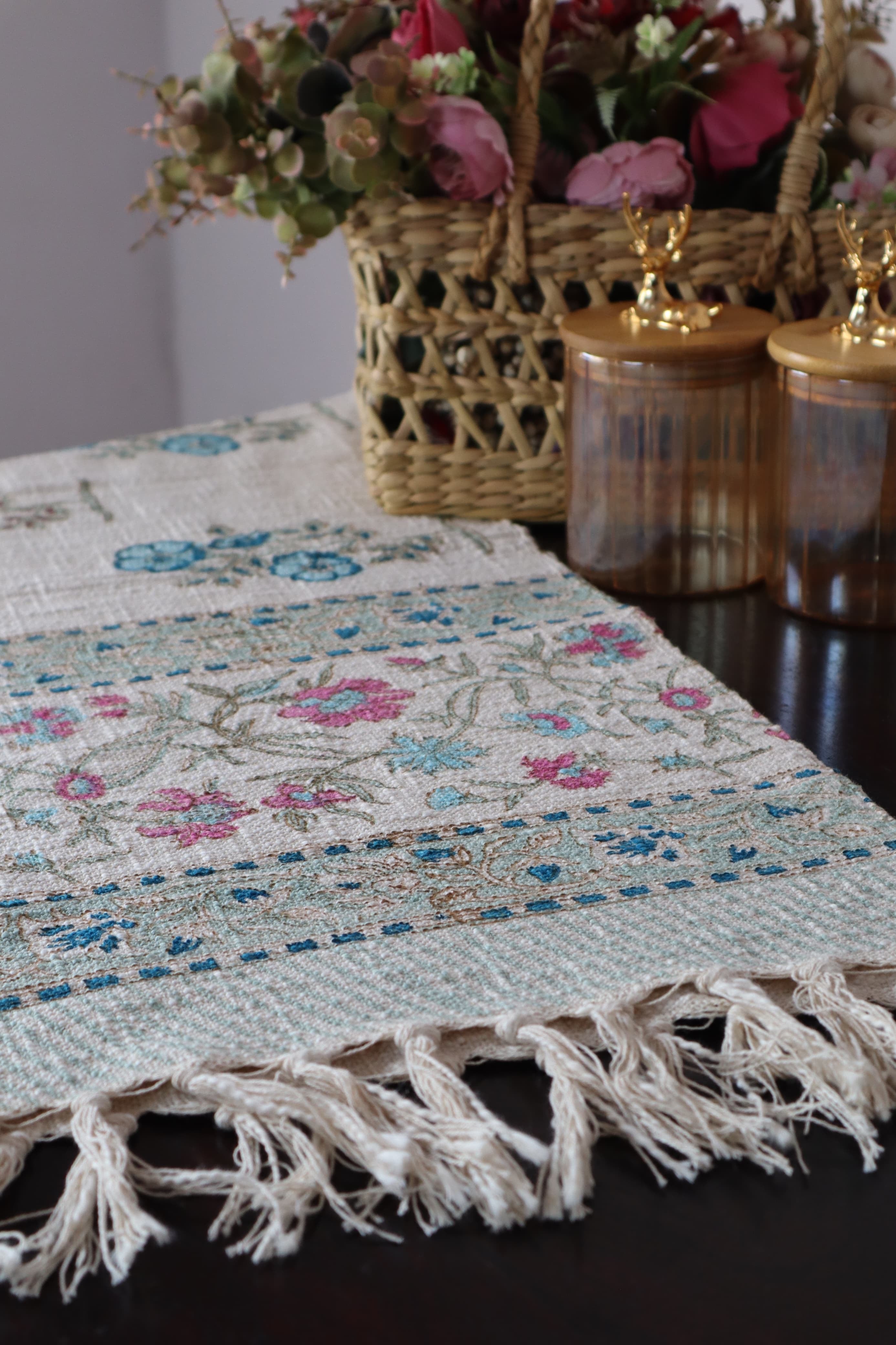 HAND BLOCK PRINTED TABLE RUNNER