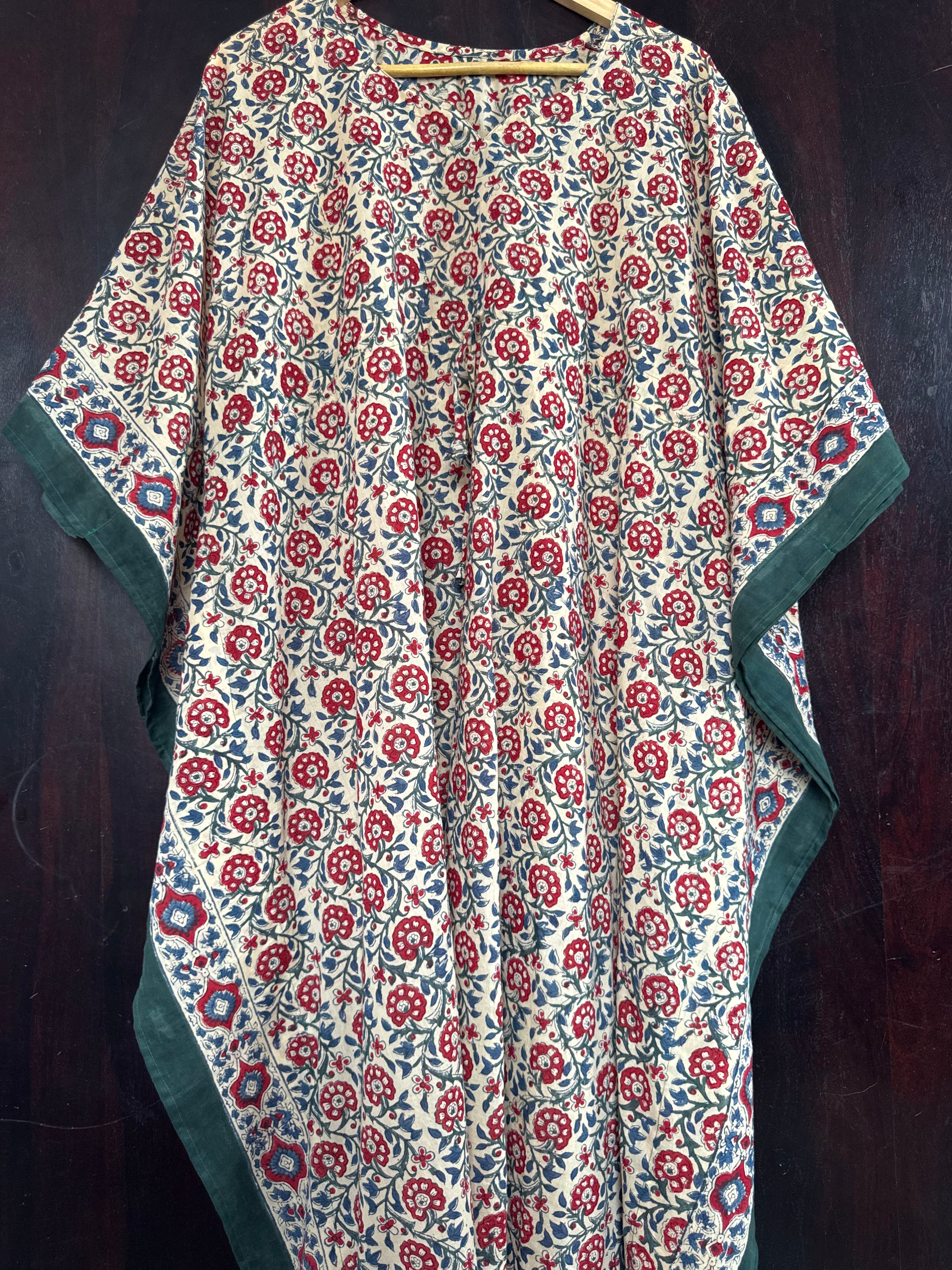 HANDBLOCK PRINTED LONG KAFTAN