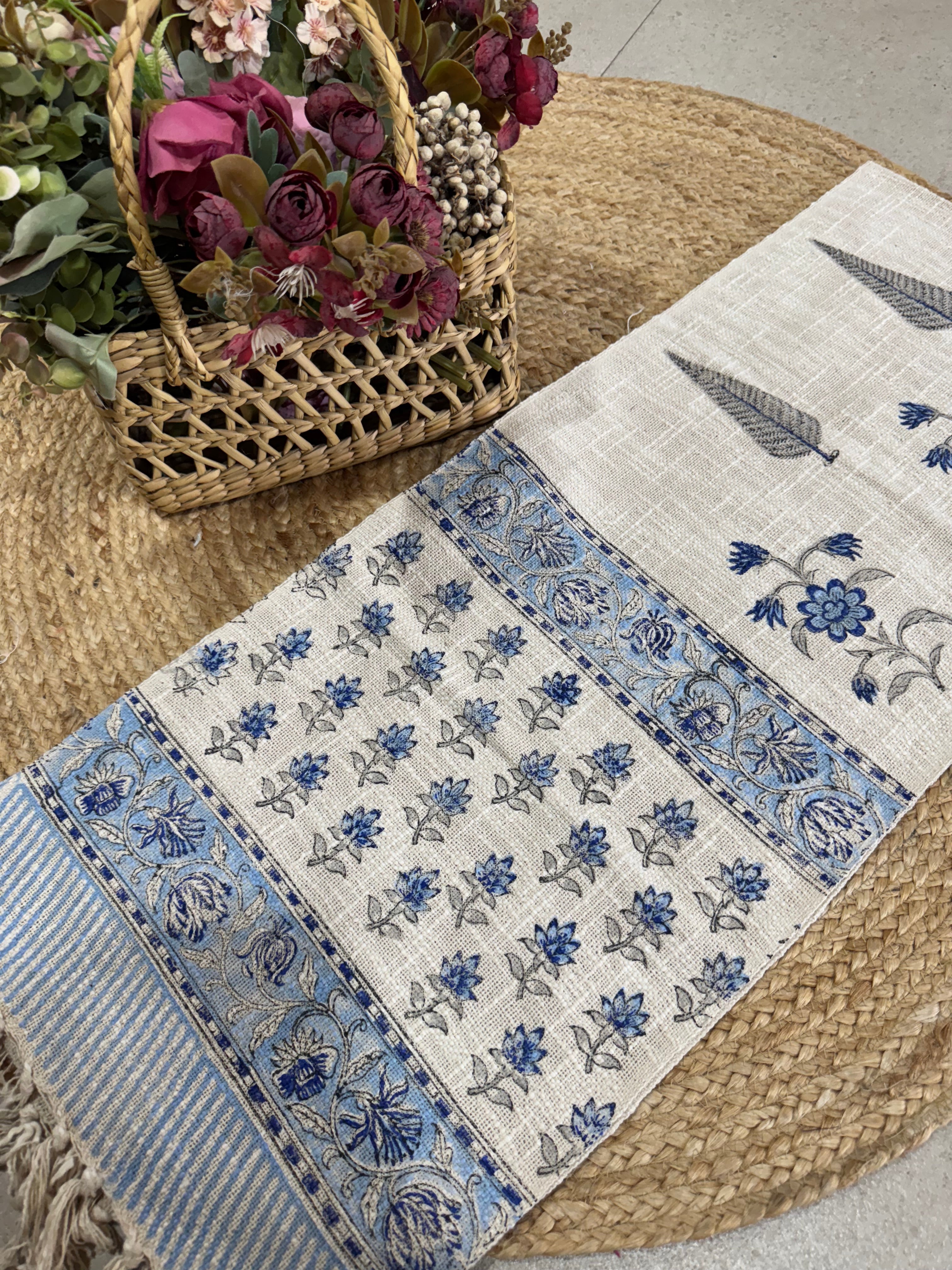 HAND BLOCK PRINTED TABLE RUNNER