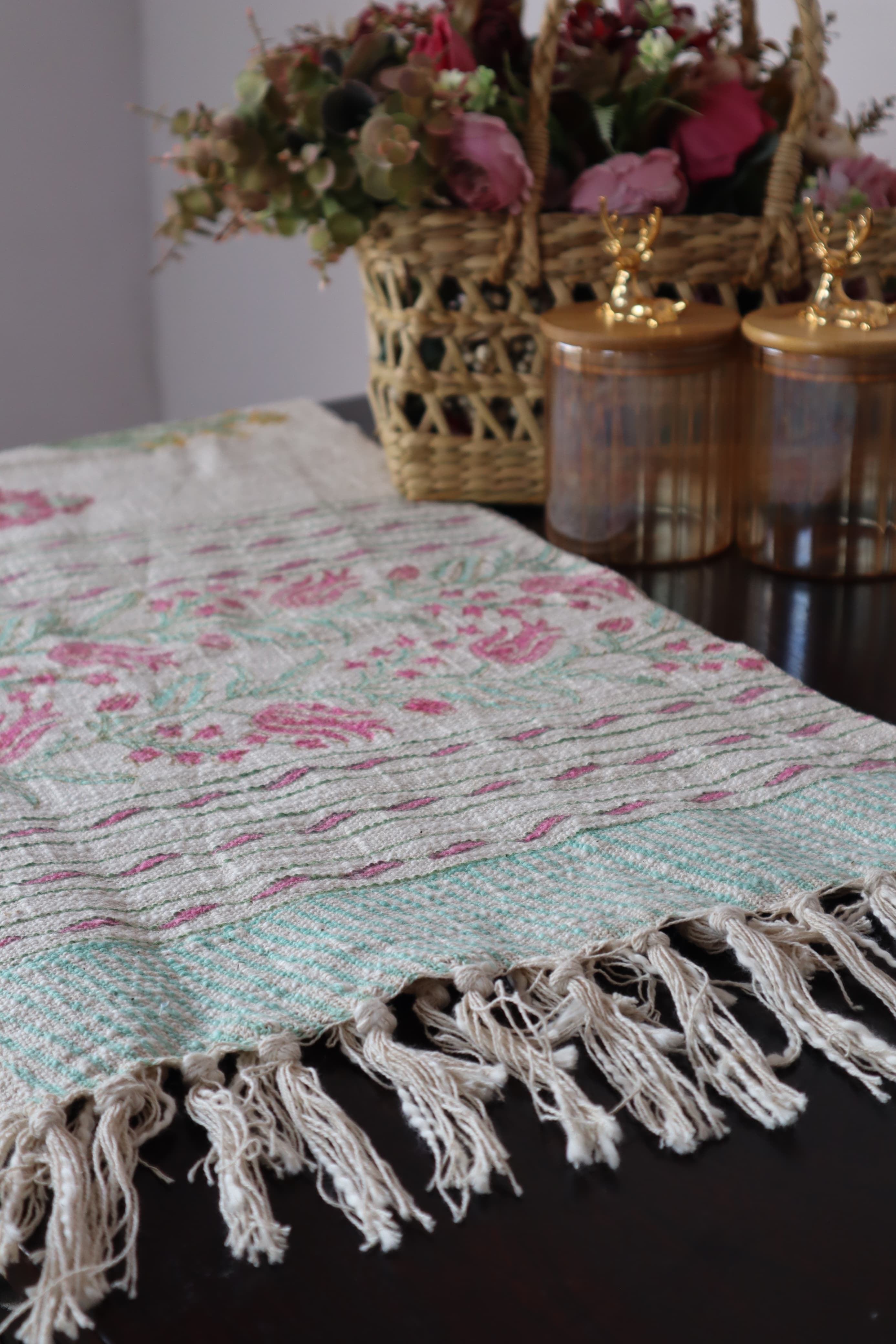 HAND BLOCK PRINTED TABLE RUNNER