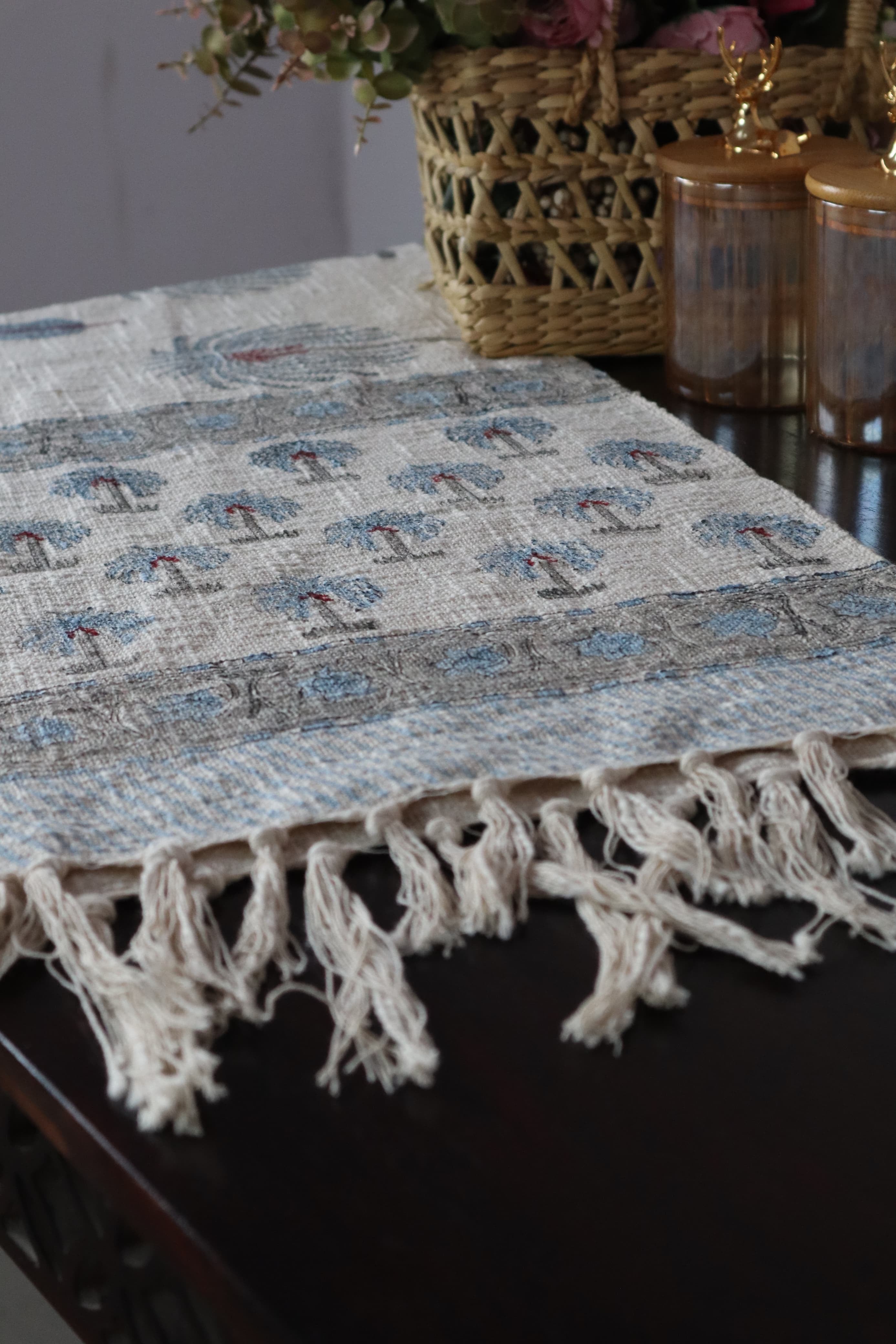HAND BLOCK PRINTED TABLE RUNNER