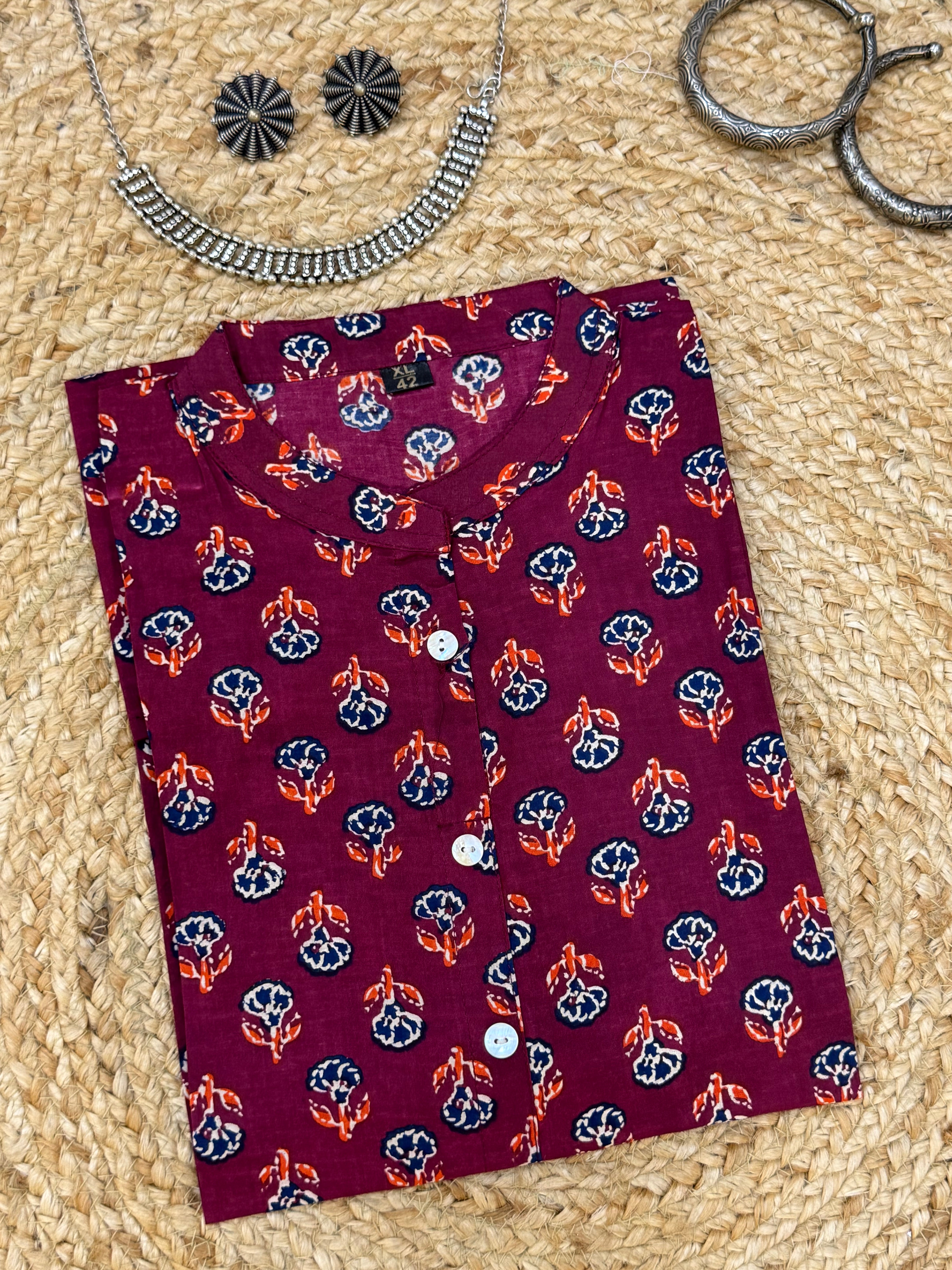 SHORT LENGTH COTTON KURTA