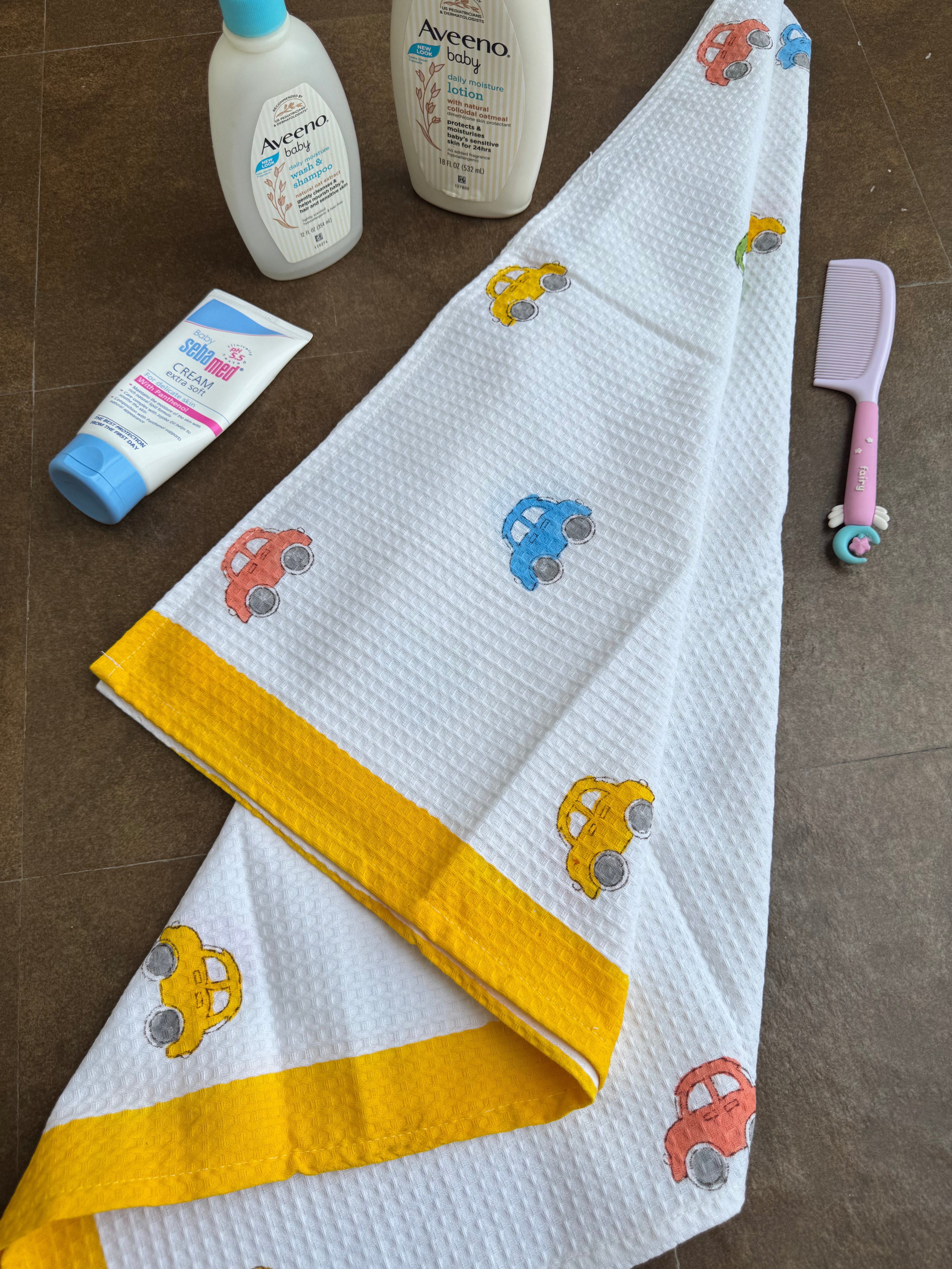 HAND BLOCK PRINTED KIDS BATH TOWEL