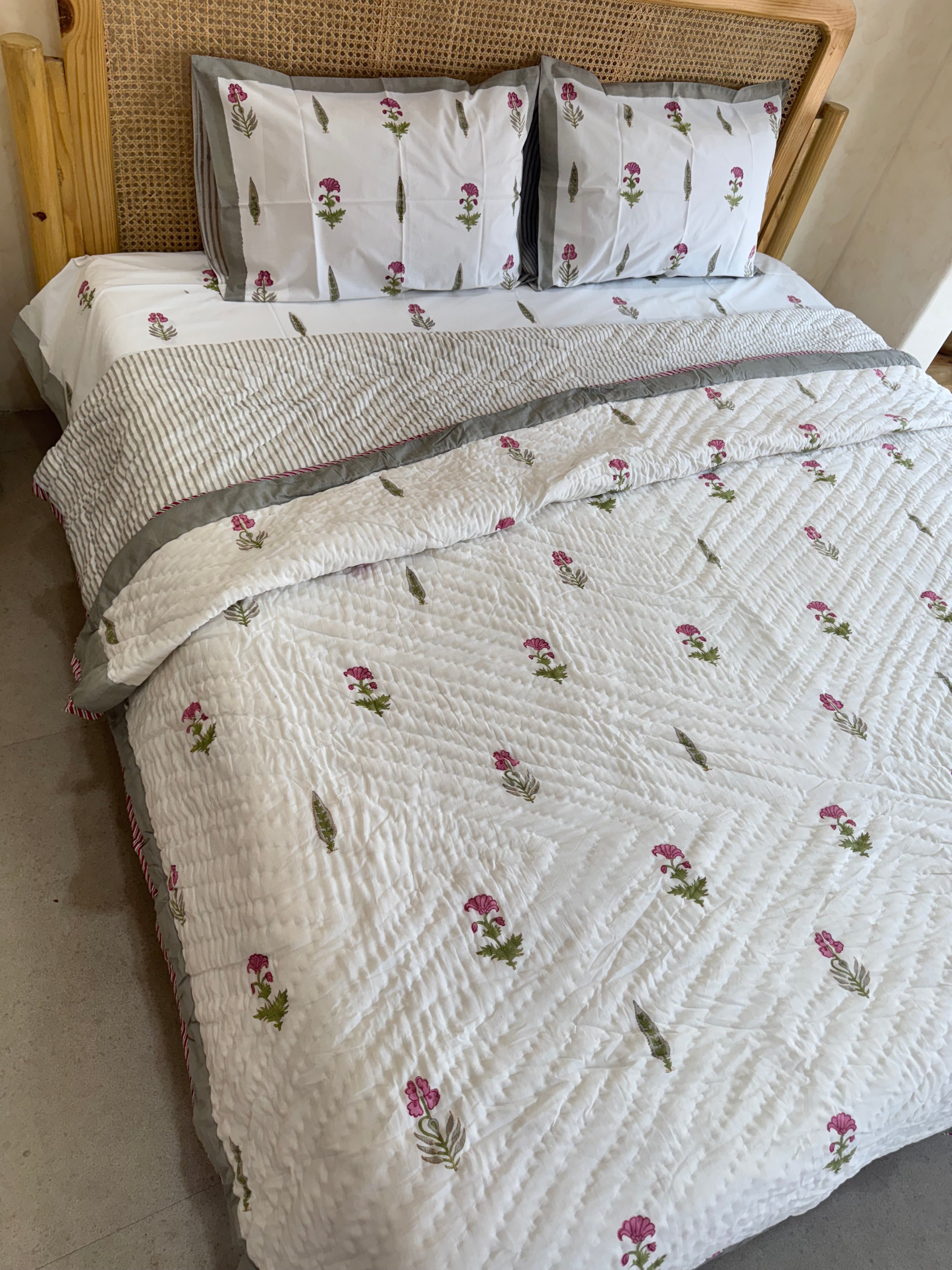 Azalea HANDBLOCK PRINTED BEDDING