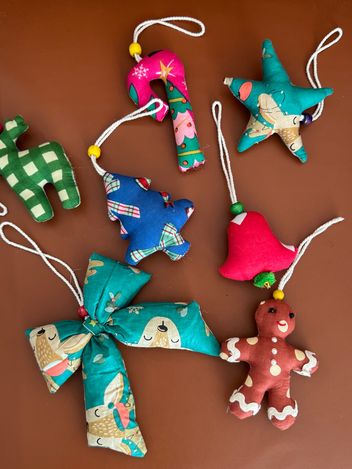 FABRIC CHRISTMAS CHARMS