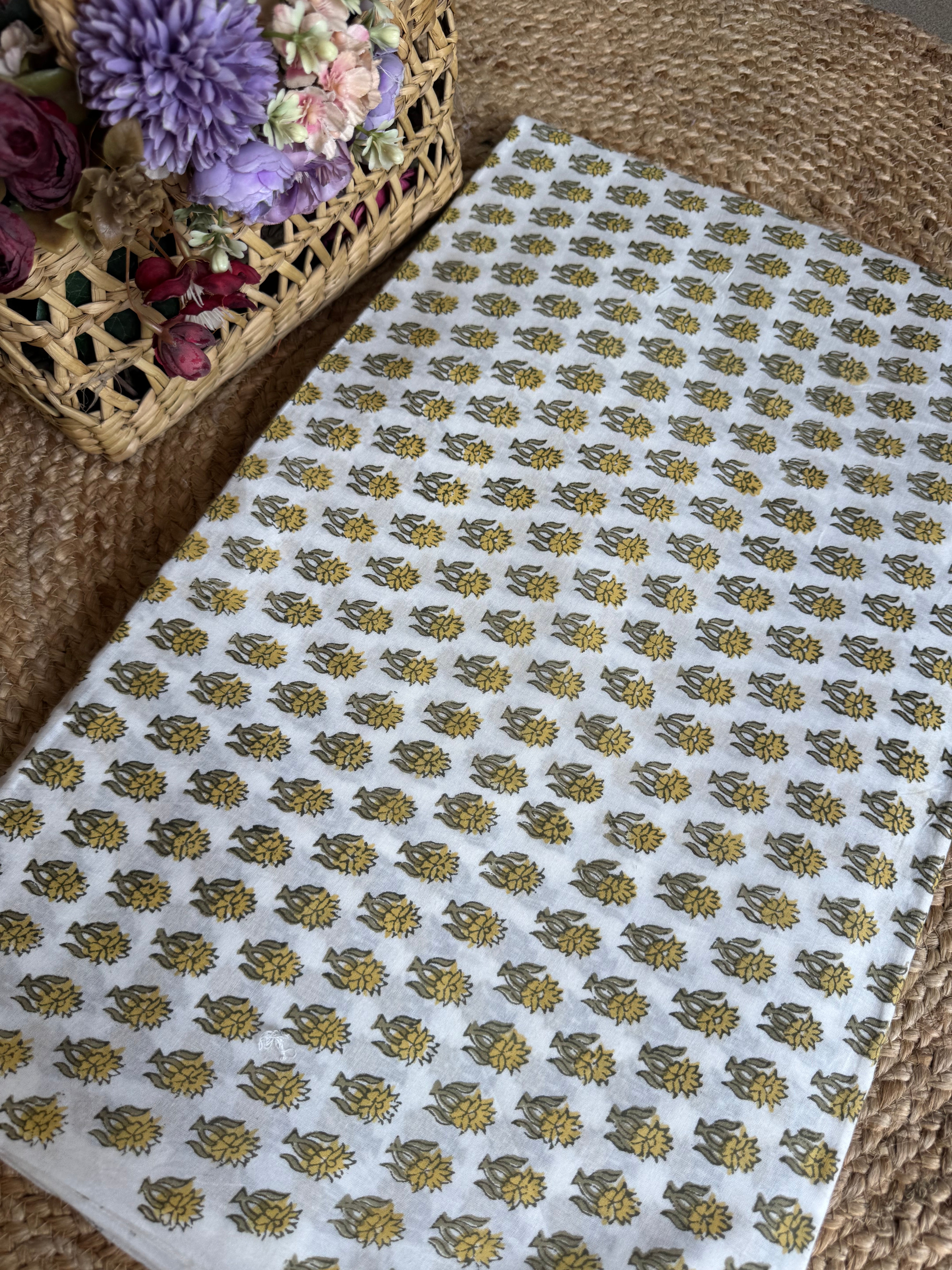 HAND BLOCK PRINTED COTTON FABRIC
