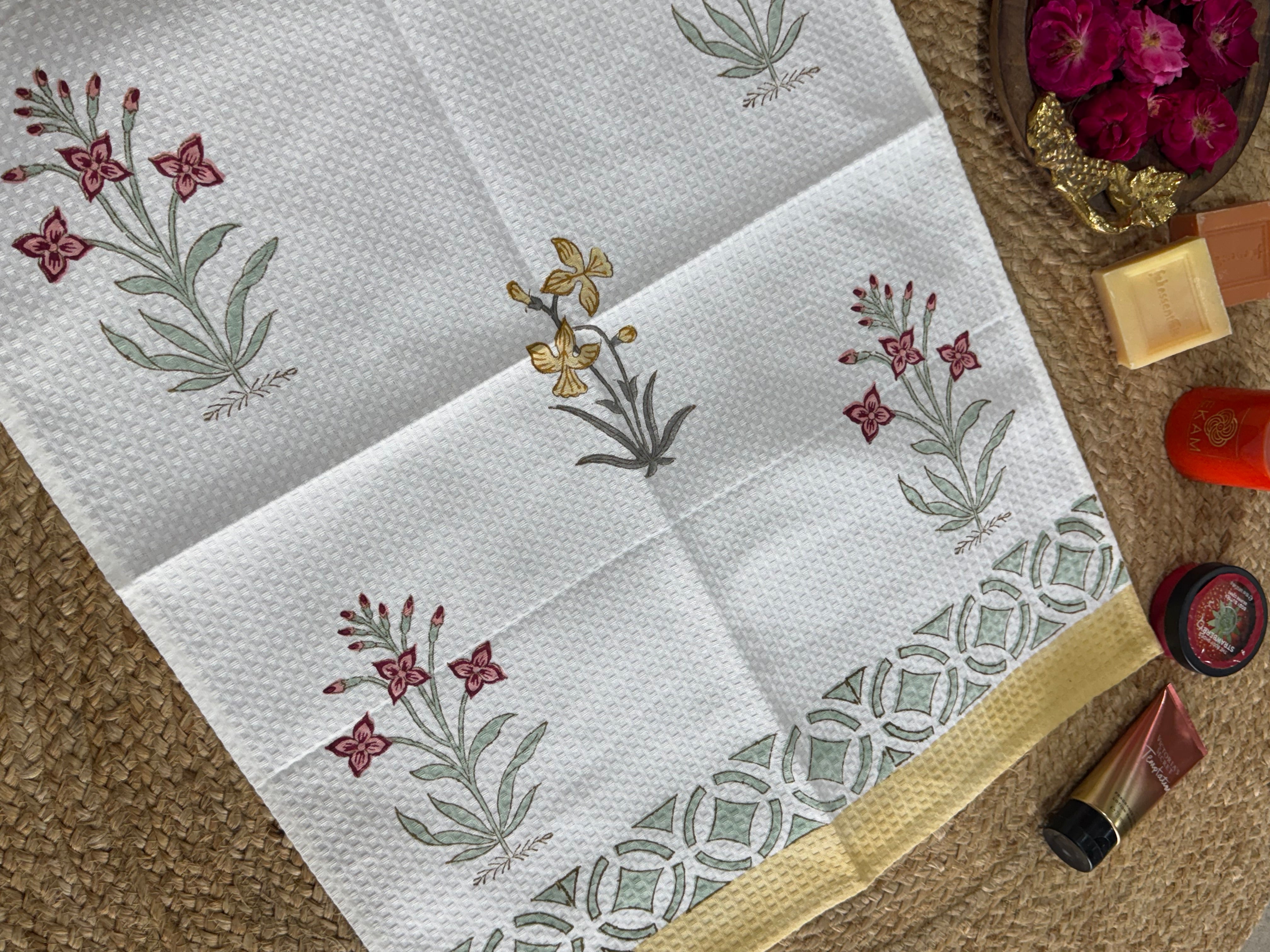 HANDBLOCK PRINTED BODY / HAND TOWEL / NAPKIN