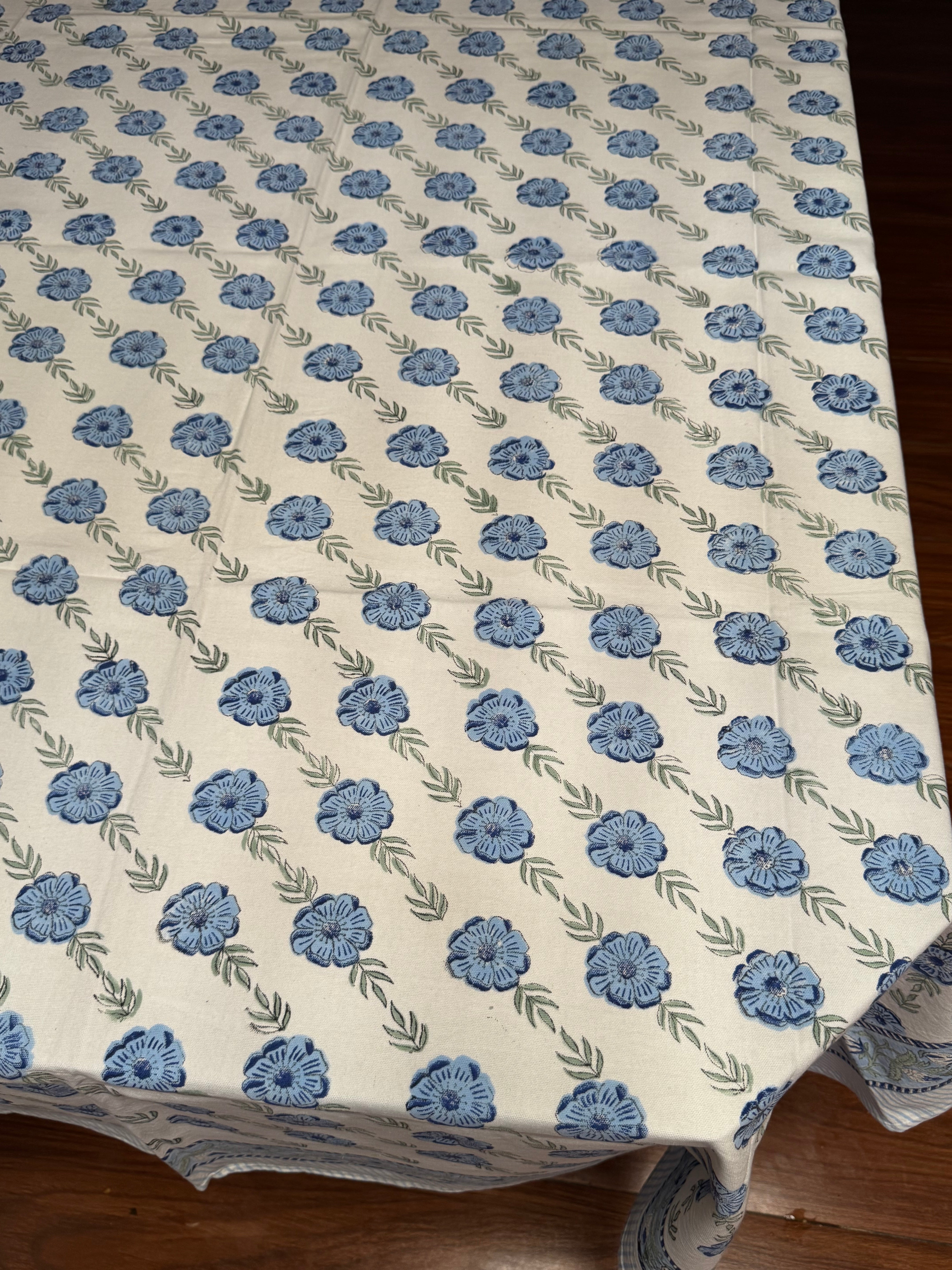 EIGHT SEATER HANDBLOCK PRINTED SEATER TABLECLOTH