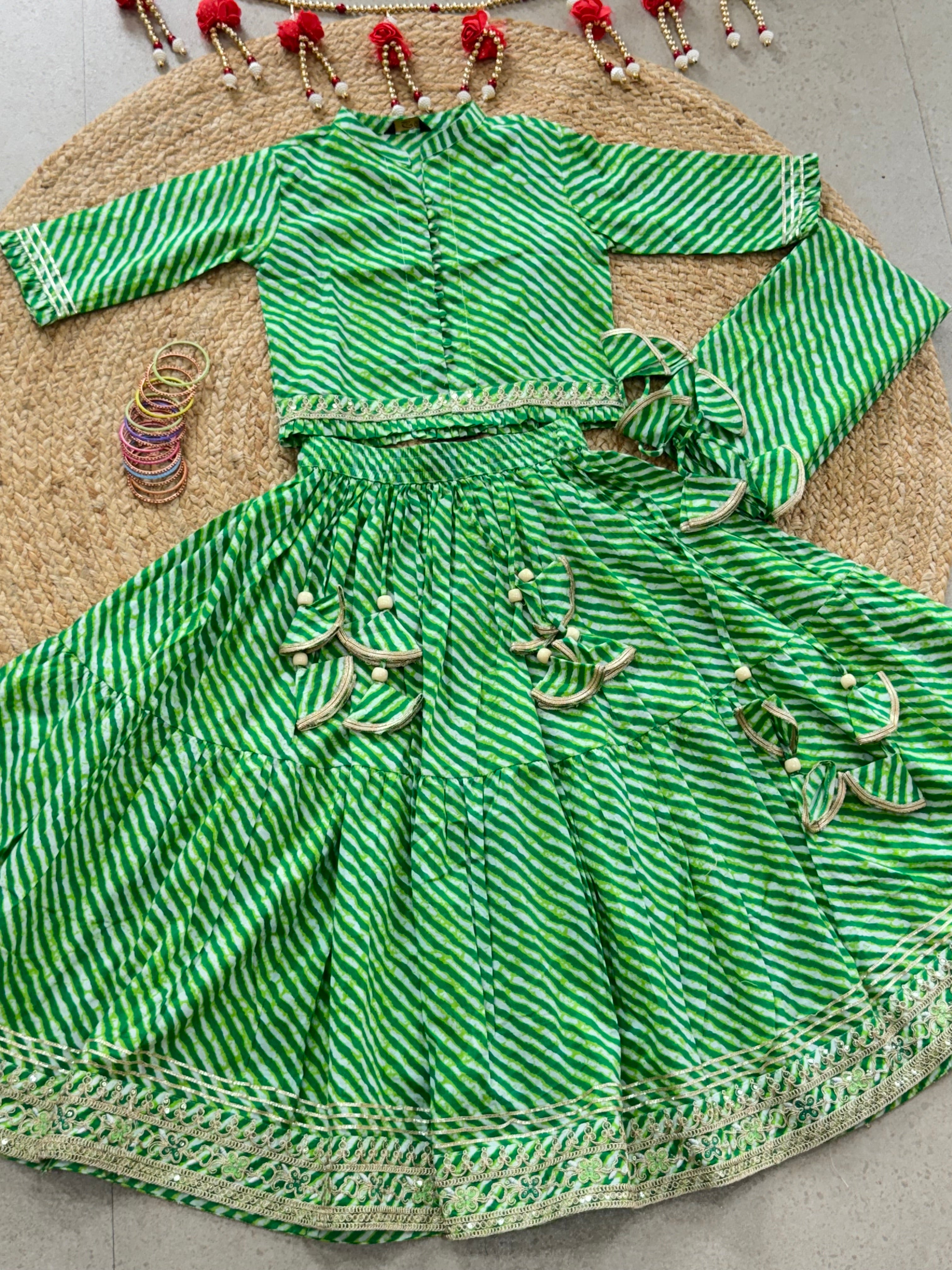 LEHENGA CHOLI DUPATTA SET ( 5 to 11 years)