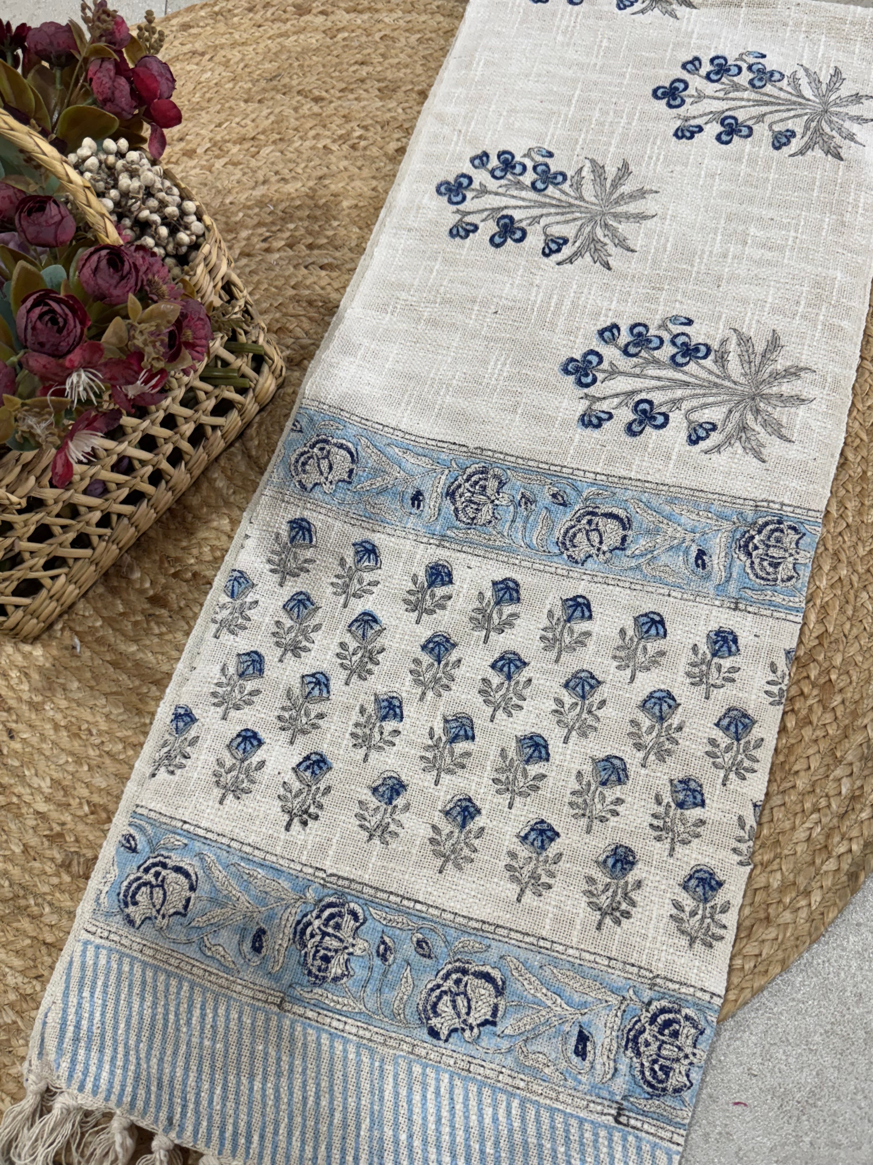 HAND BLOCK PRINTED TABLE RUNNER