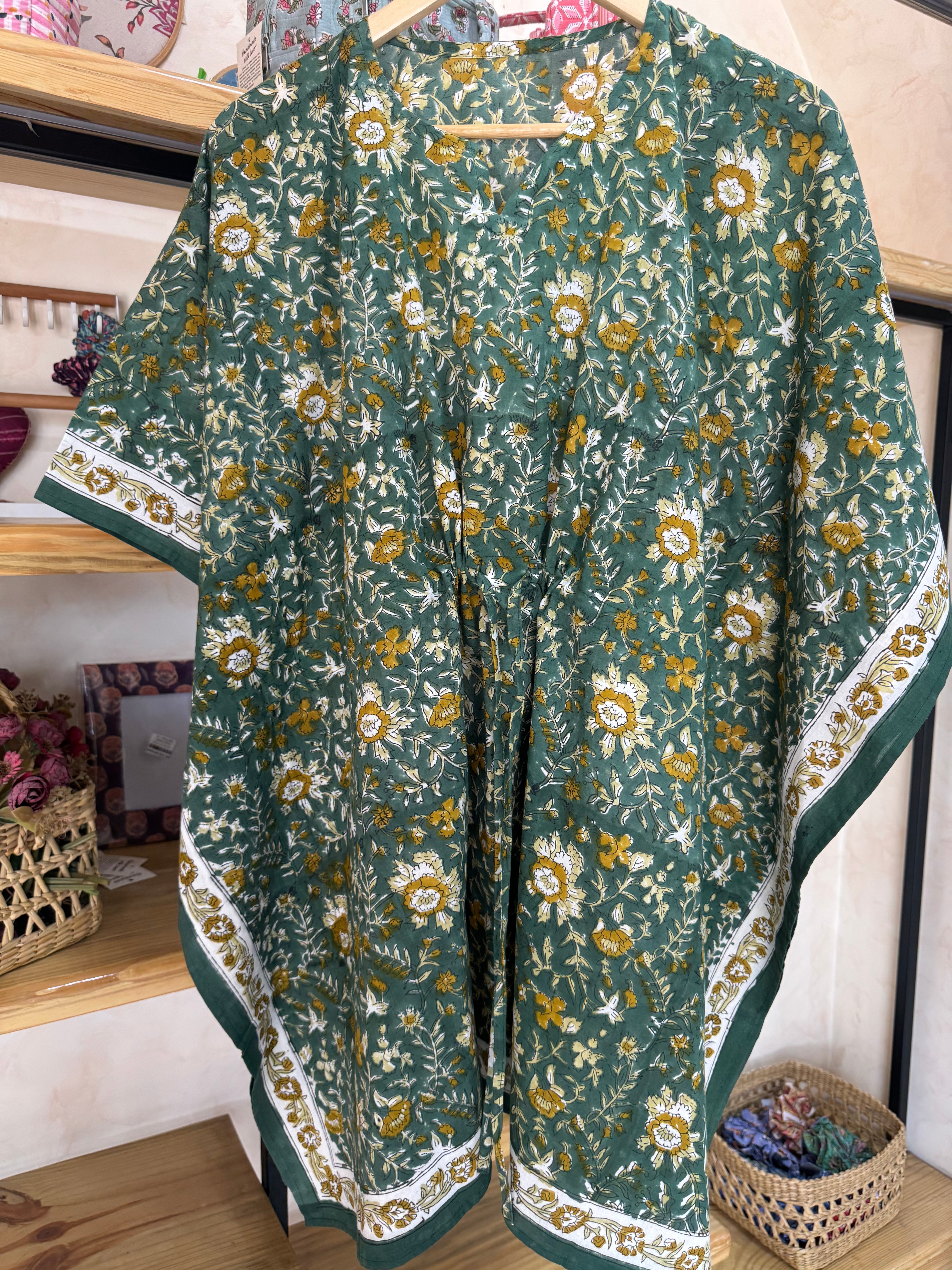 HANDBLOCK PRINTED SHORT KAFTAN
