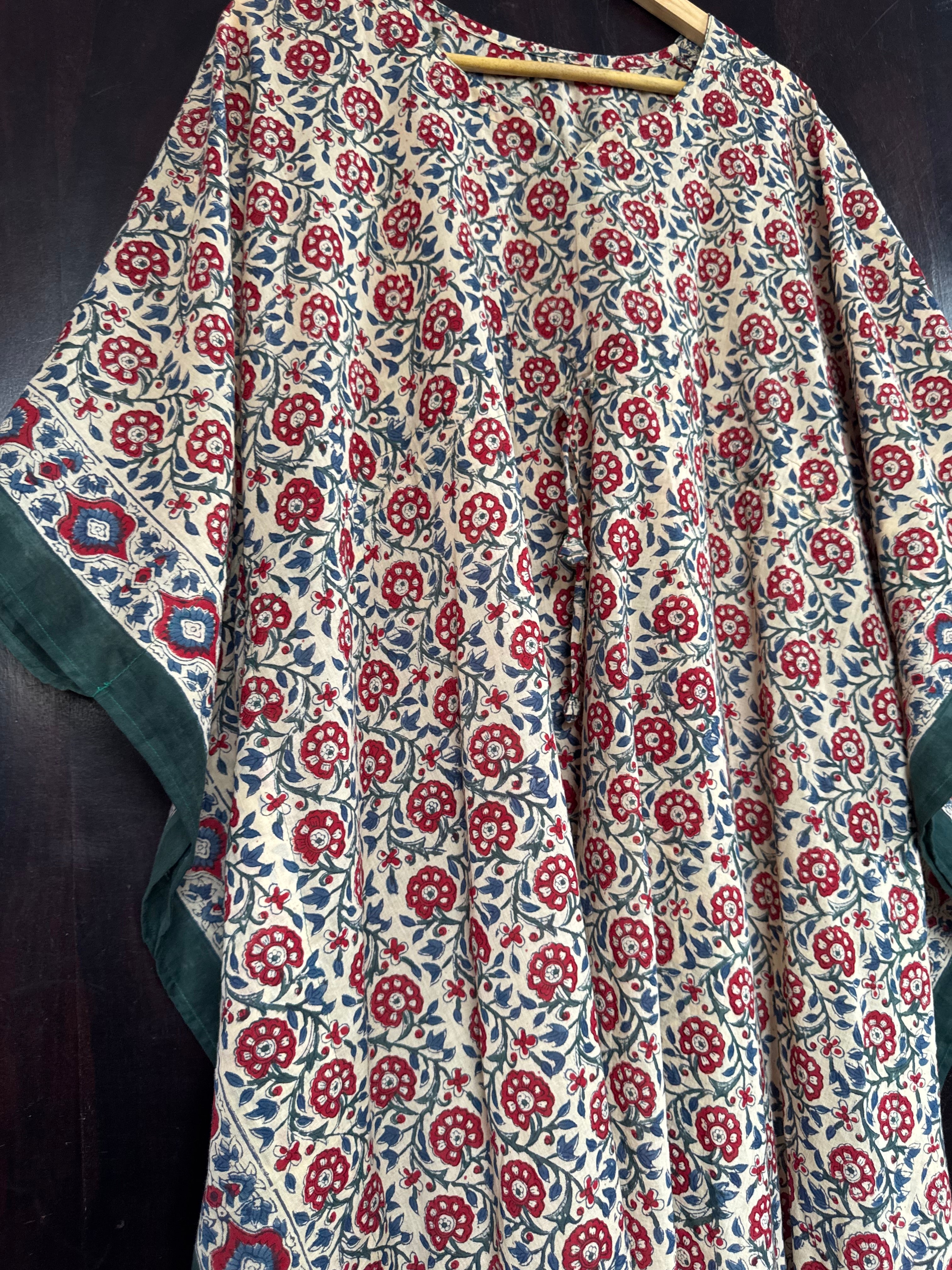 HANDBLOCK PRINTED LONG KAFTAN