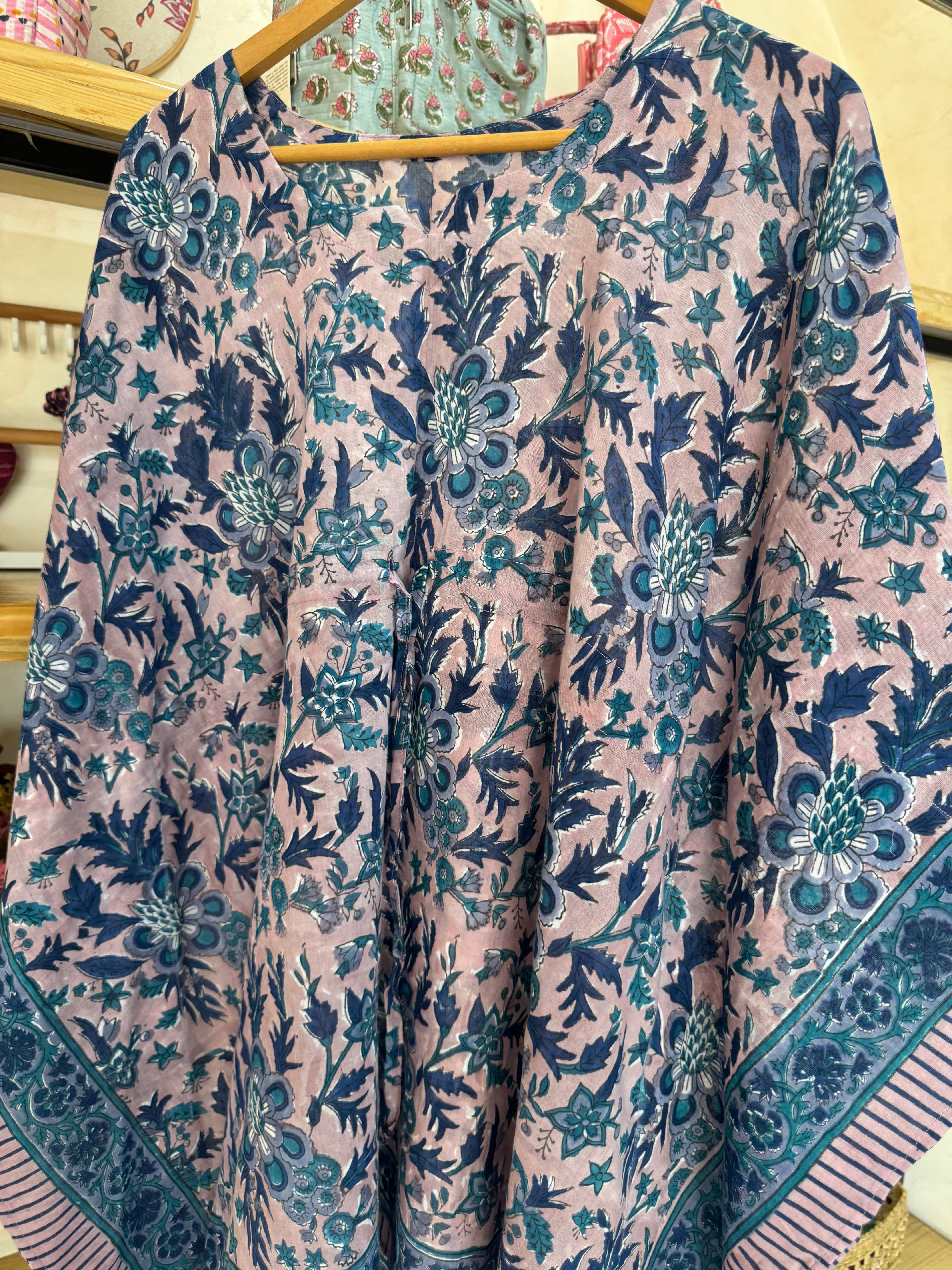 HANDBLOCK PRINTED SHORT KAFTAN