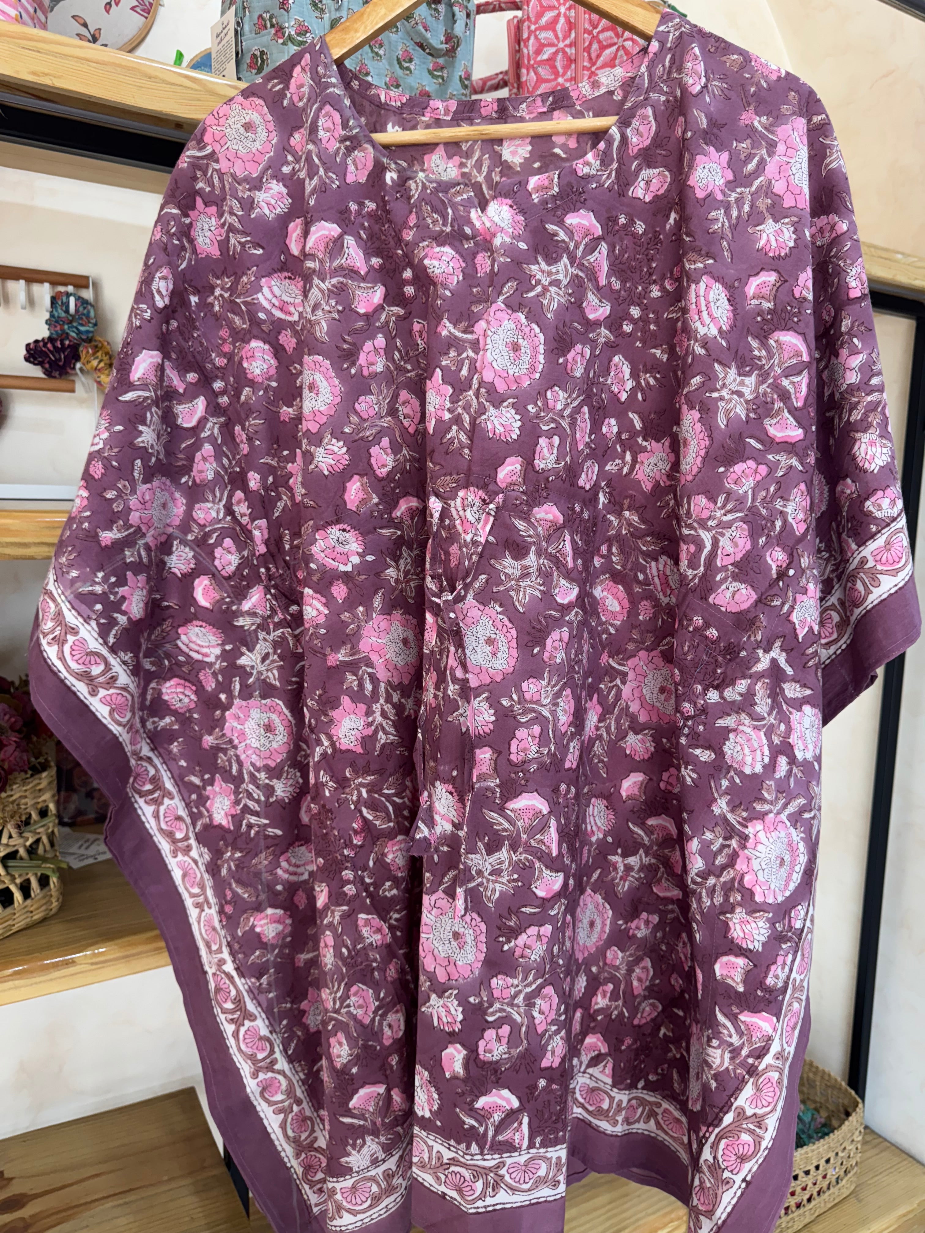 HANDBLOCK PRINTED SHORT KAFTAN