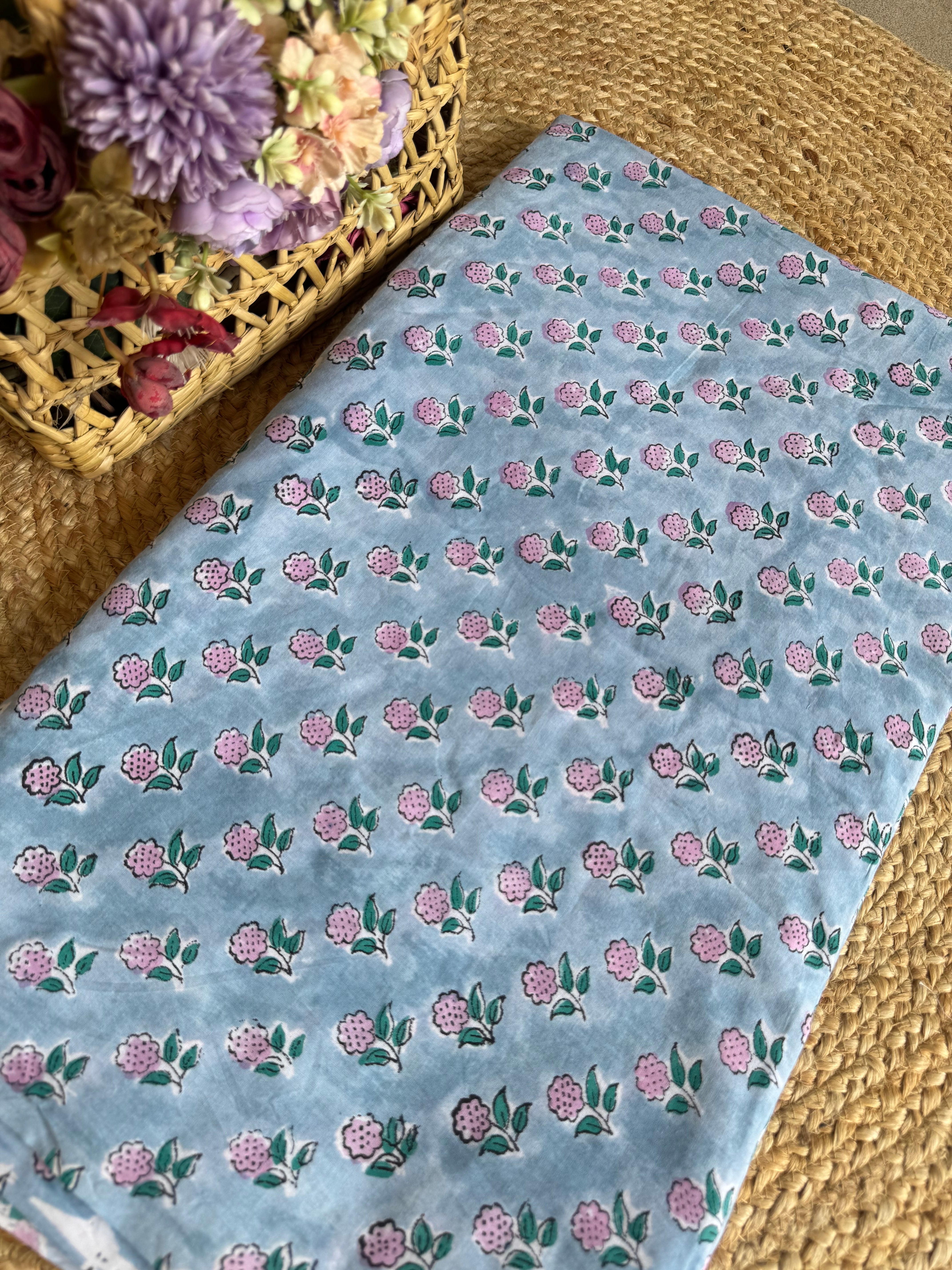 HAND BLOCK PRINTED COTTON FABRIC