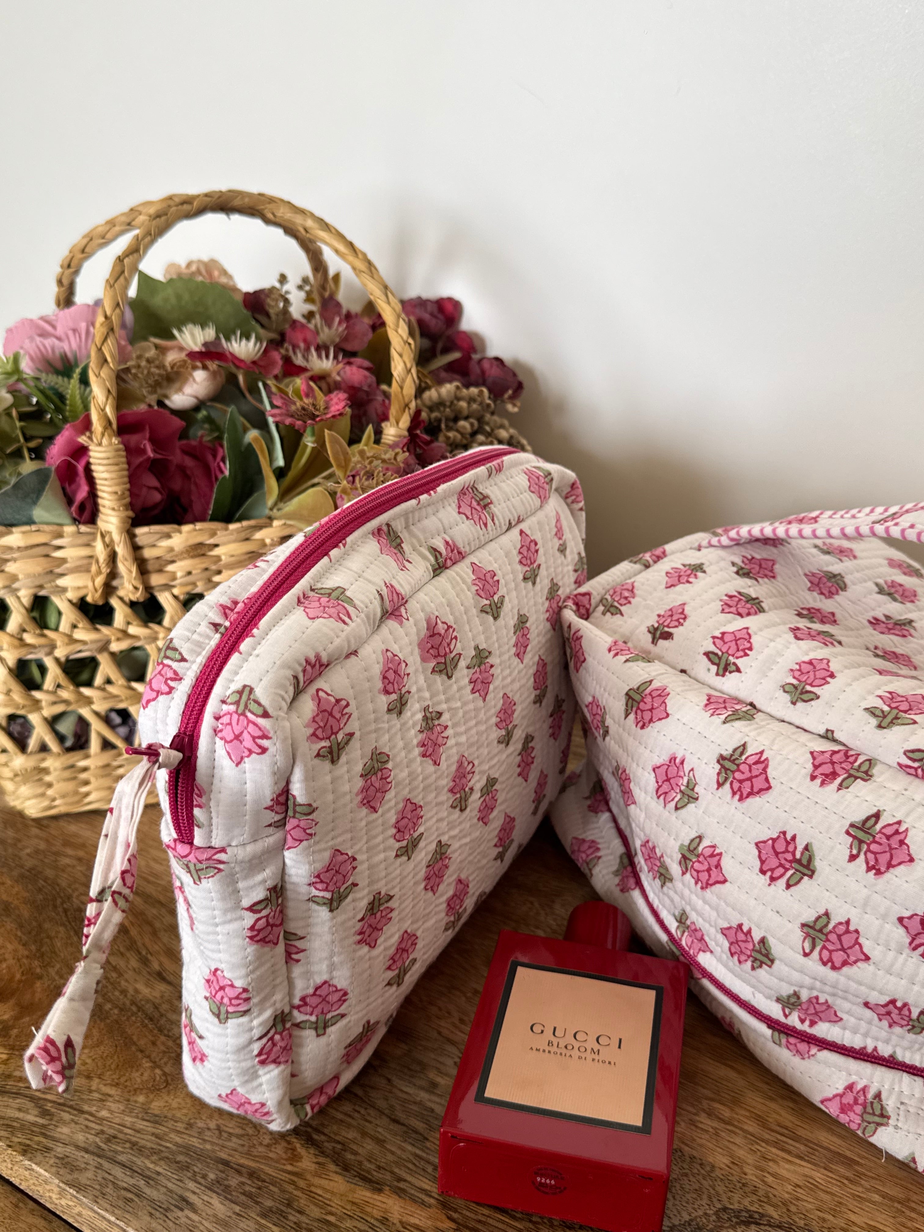 VANITY BAG & TRAVEL POUCH COMBO SET