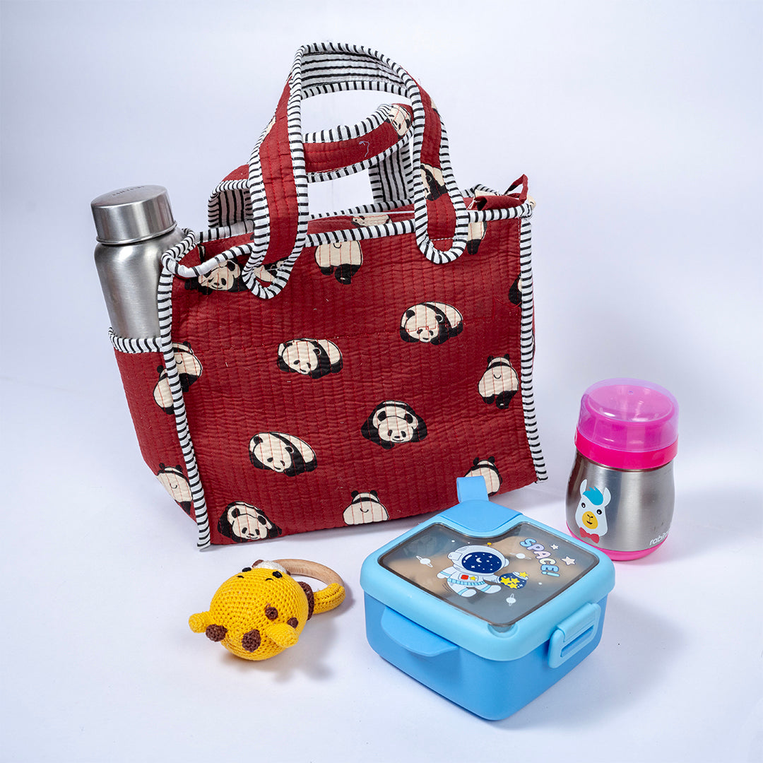 KIDS PRINT MINI TOTE BAG WITH ZIP