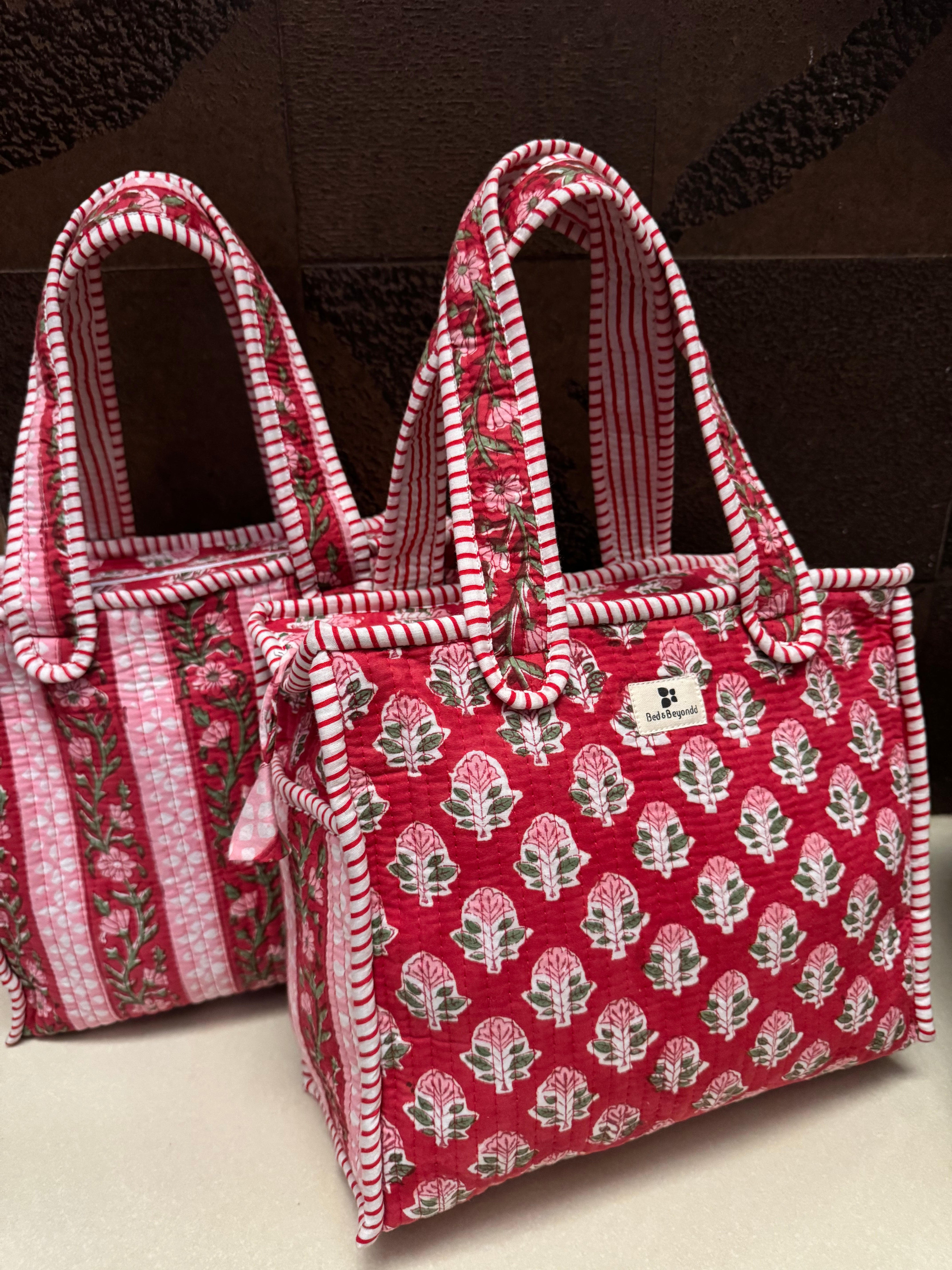 MINI TOTE BAG WITH ZIP (TWO SIDED PRINT)