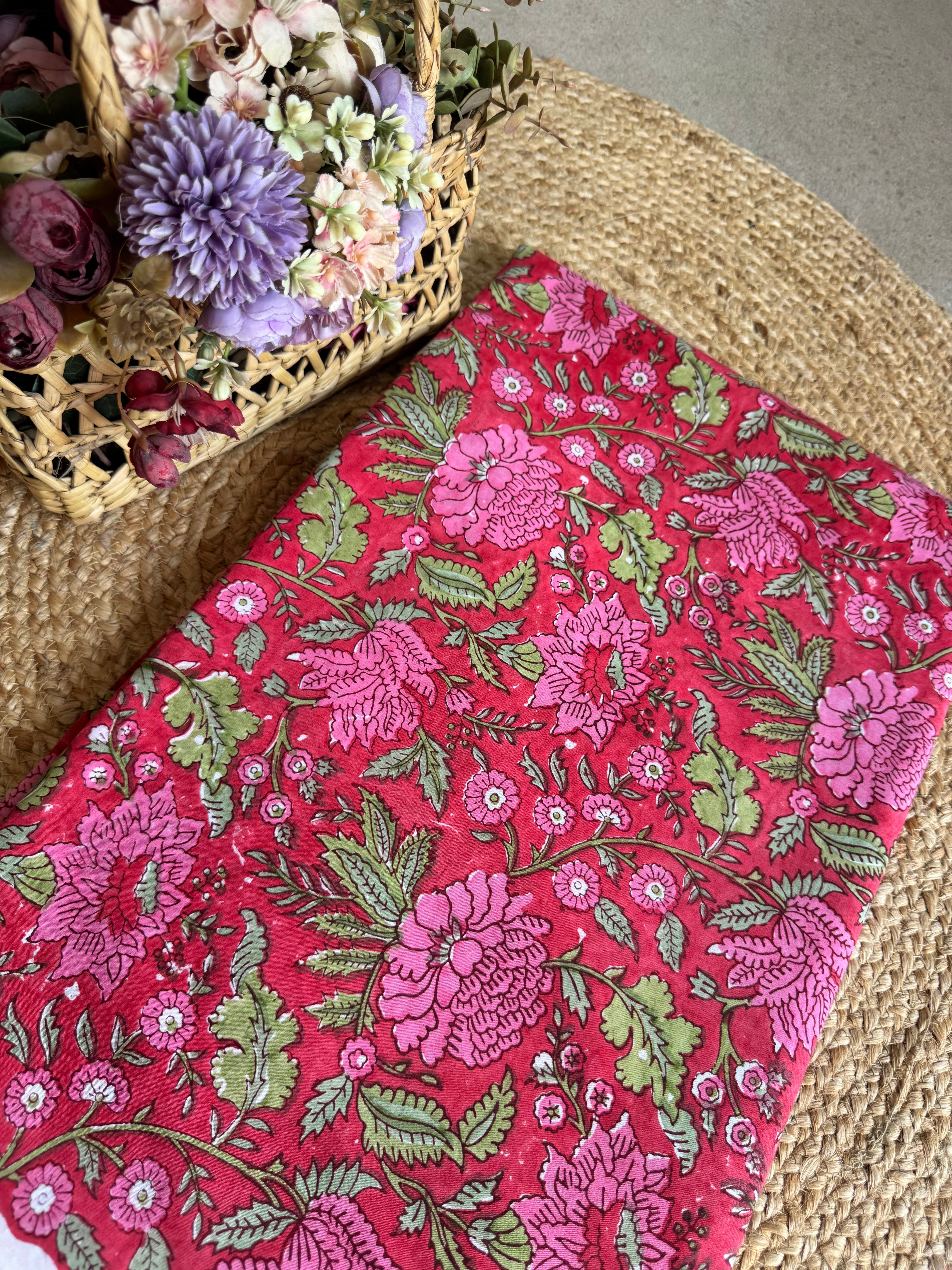 HAND BLOCK PRINTED COTTON FABRIC