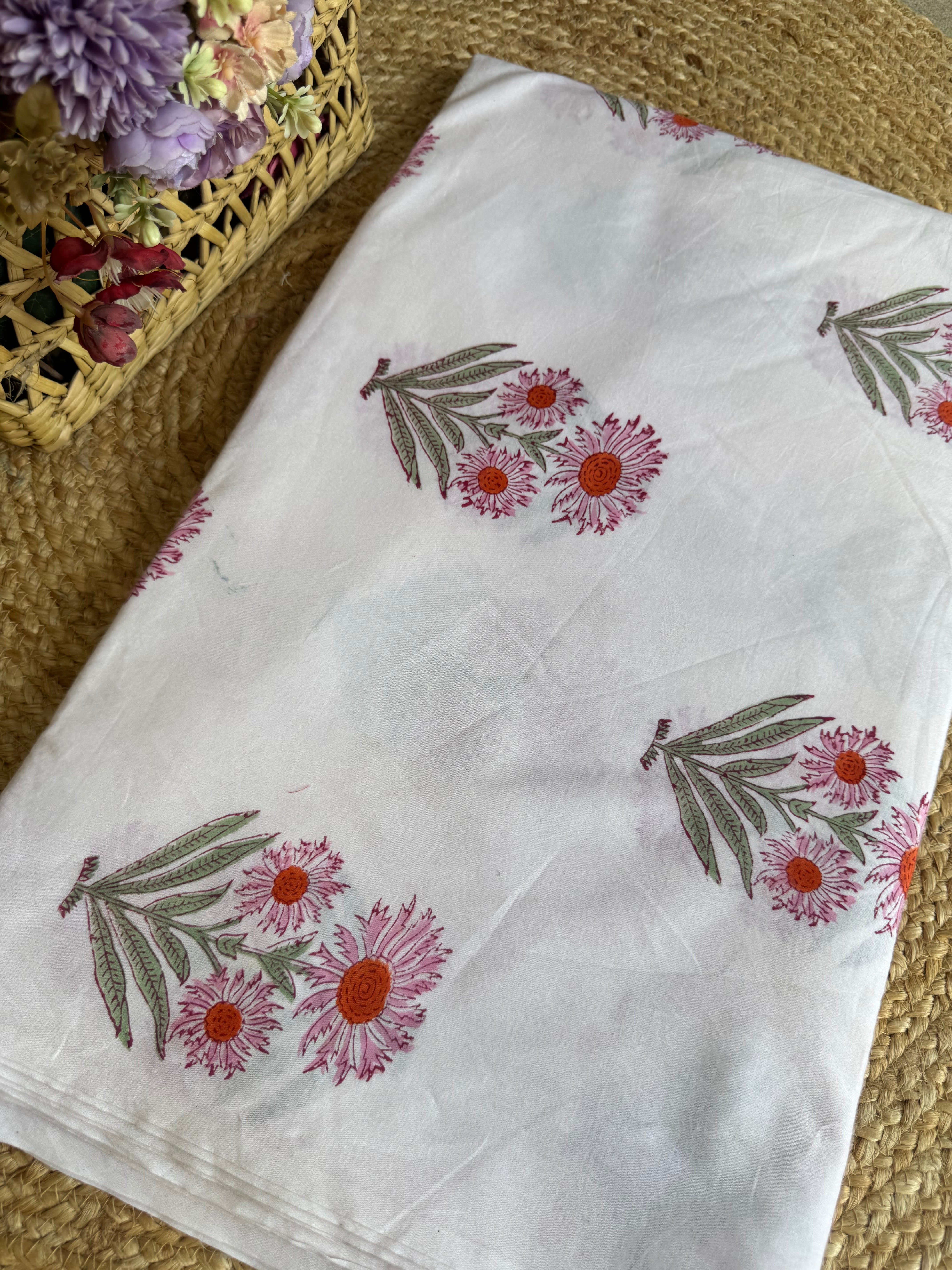 HAND BLOCK PRINTED COTTON FABRIC