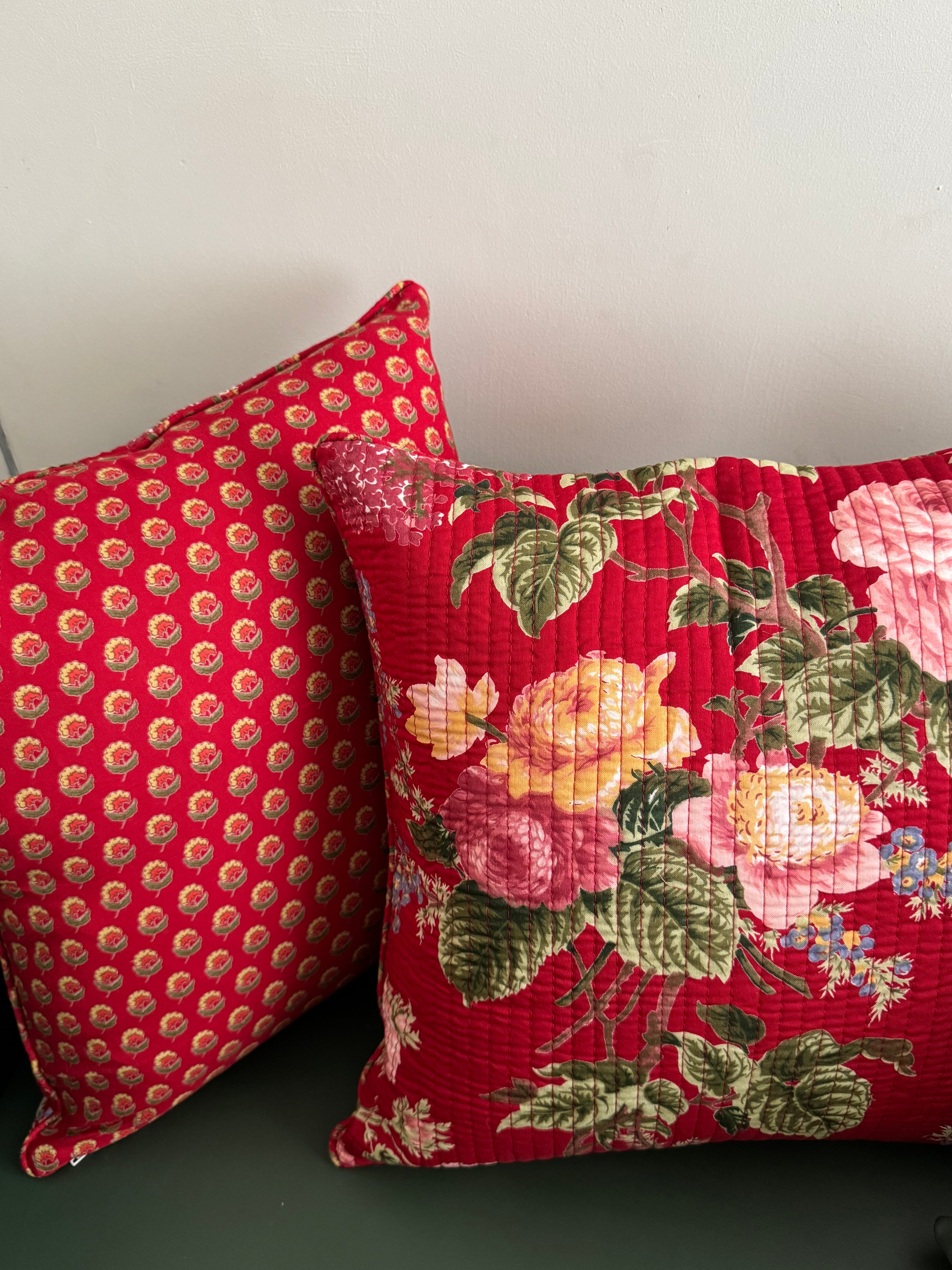 KANAK - SINGLE PIECE QUILTED 16 BY 16 INCHES CUSHION COVERS