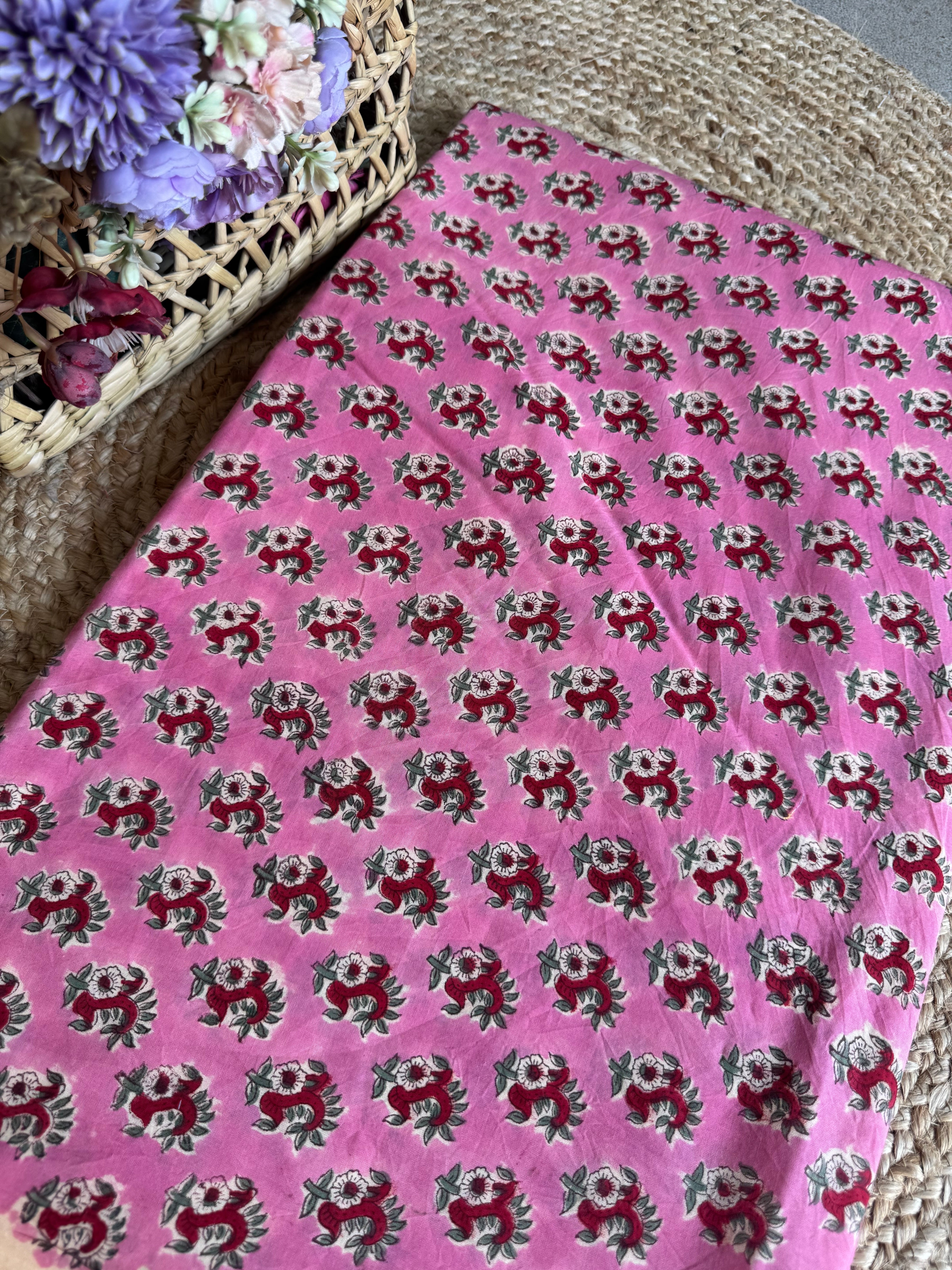 HAND BLOCK PRINTED COTTON FABRIC