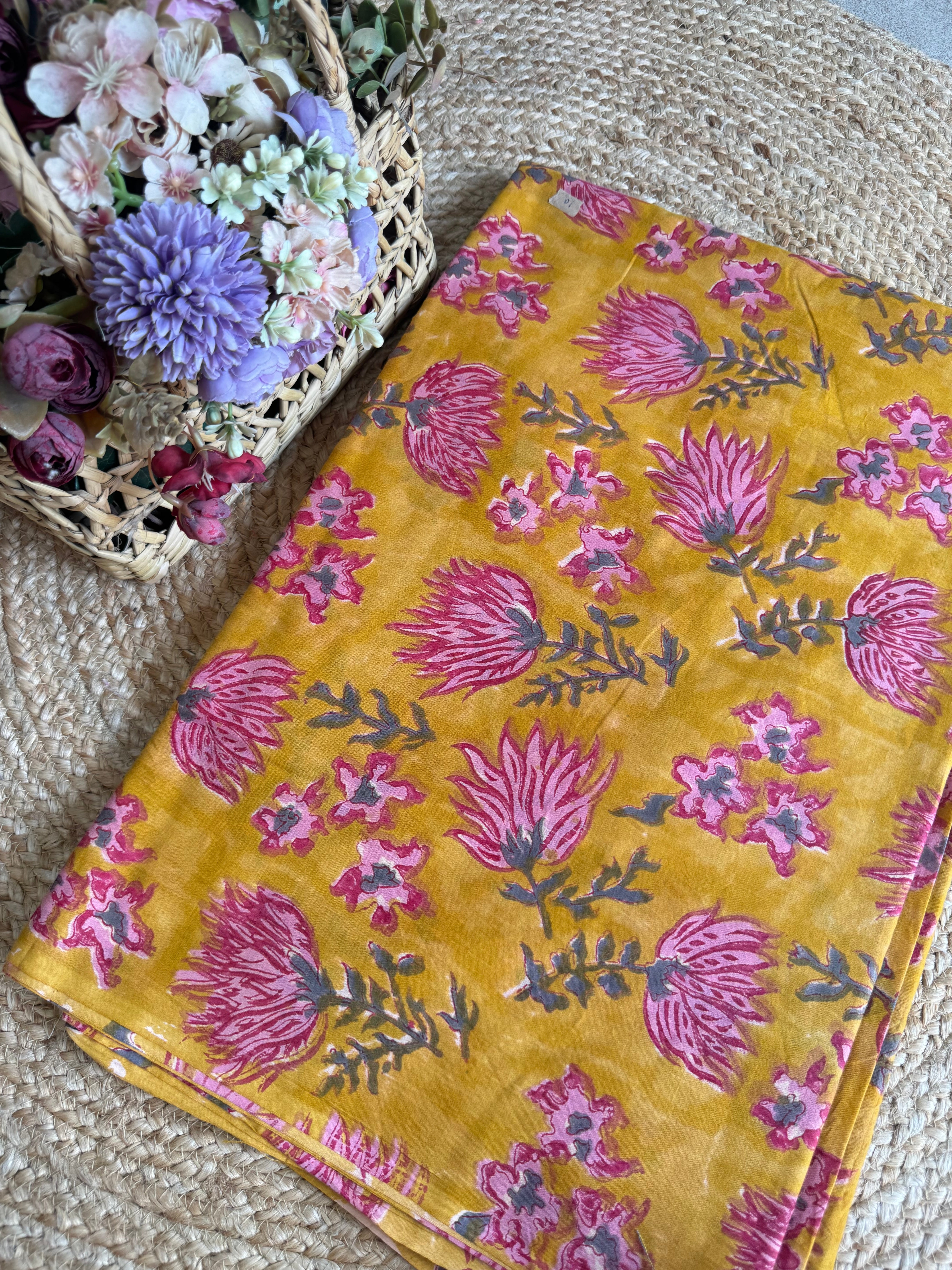 HAND BLOCK PRINTED COTTON FABRIC