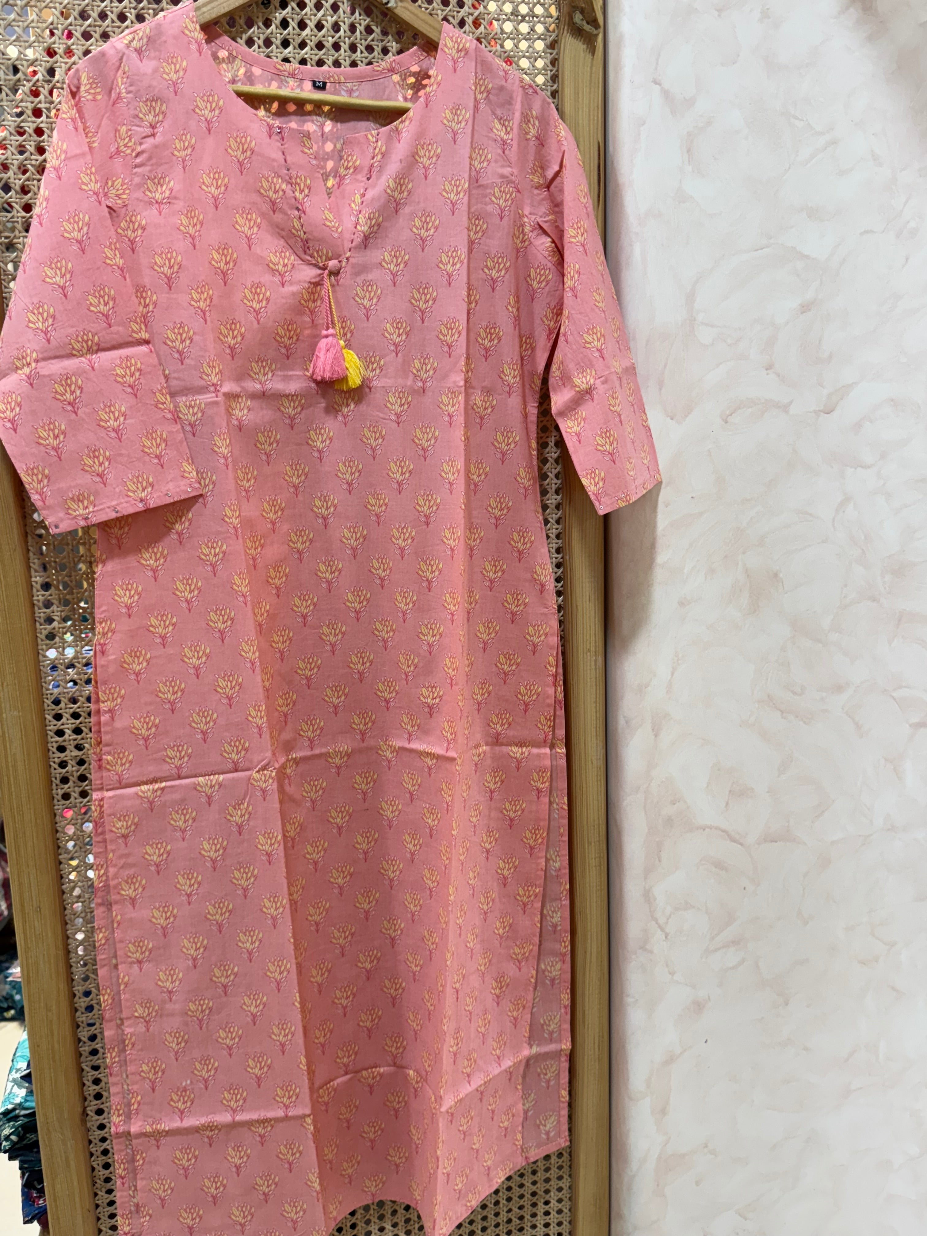 PURE COTTON STRAIGHT KURTA