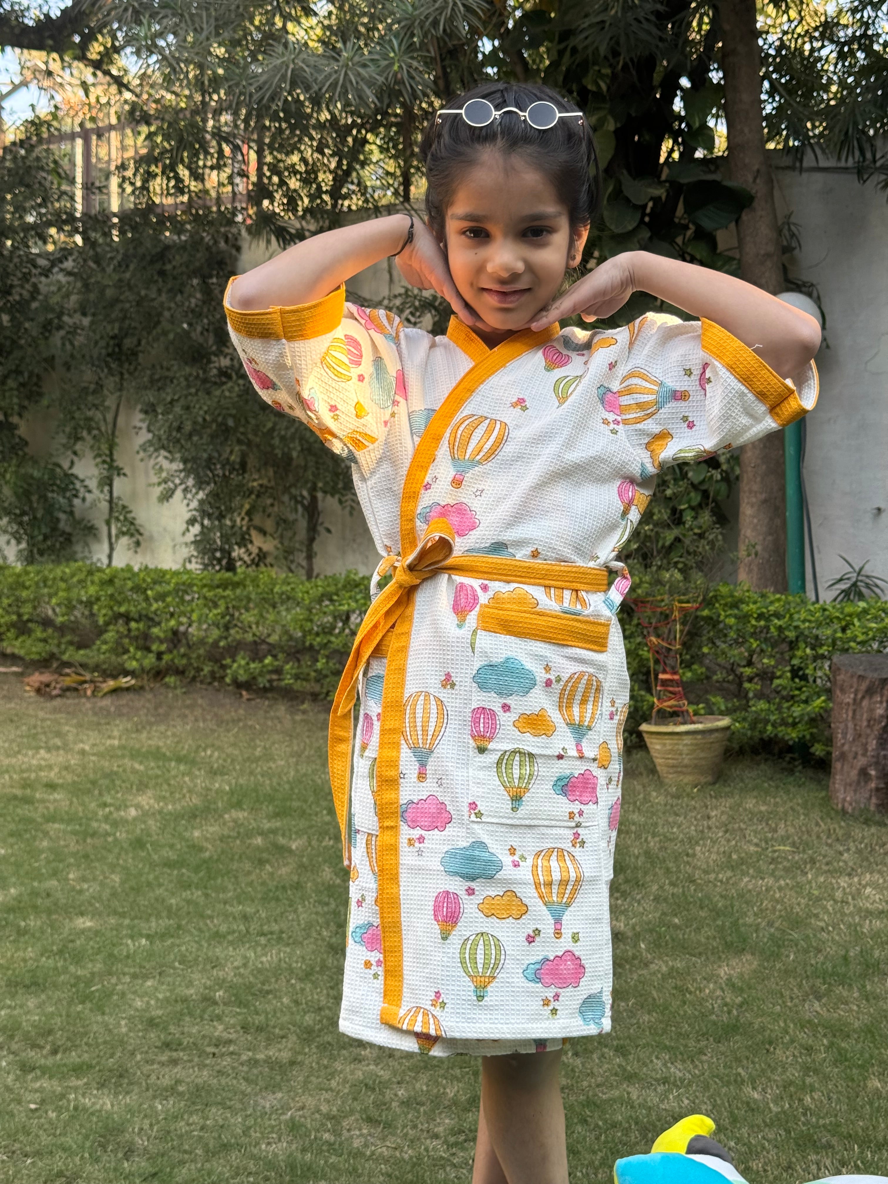 BLOCK PRINTED KIDS BATHROBES
